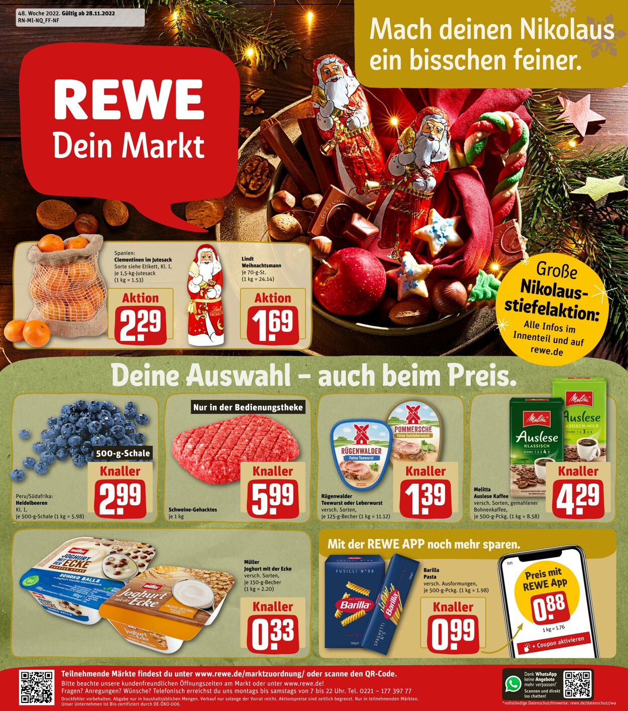 Prospekt Rewe 28.11.2022 - 03.12.2022