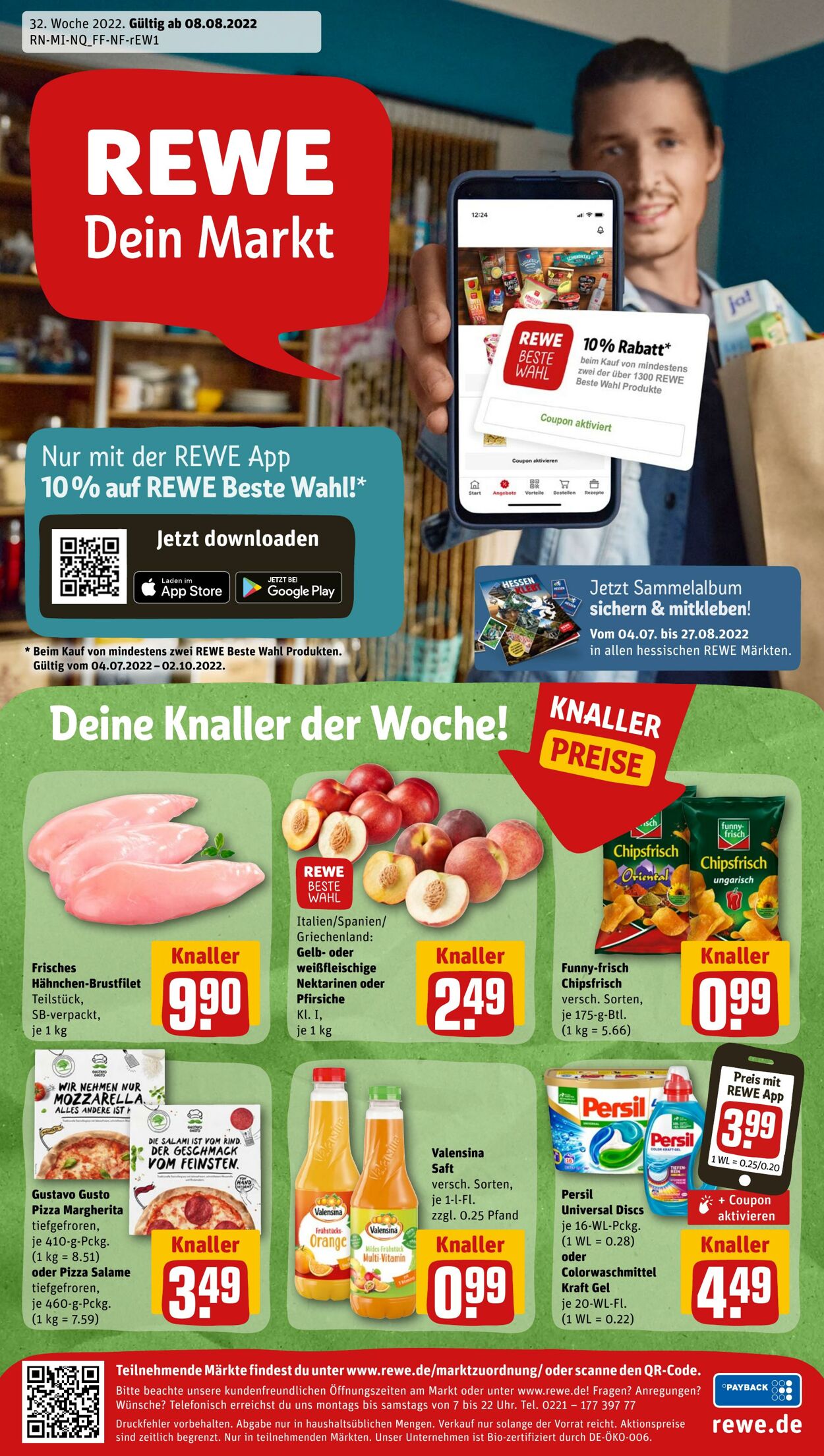 Prospekt Rewe 08.08.2022 - 13.08.2022