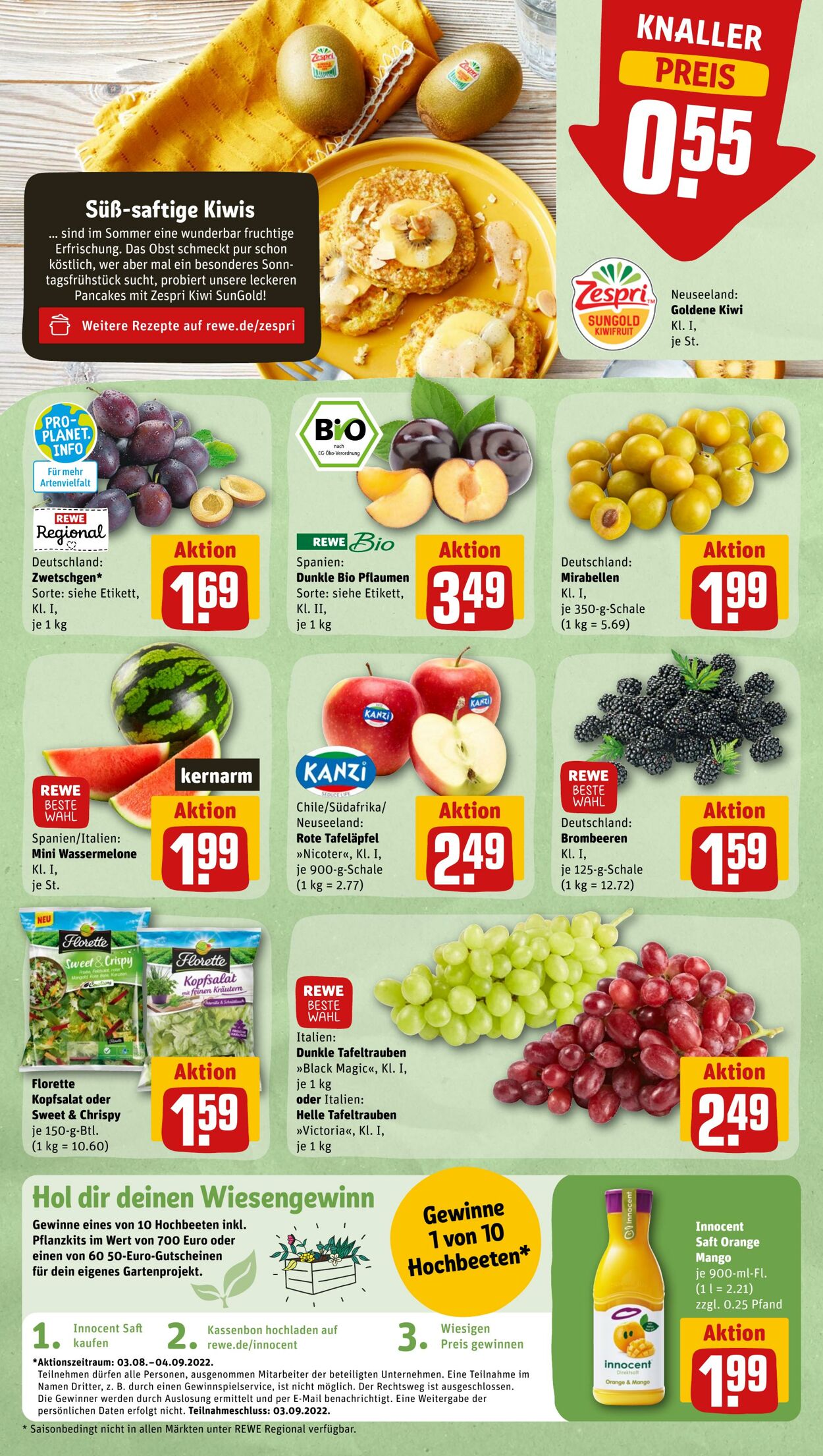 Prospekt Rewe 08.08.2022 - 13.08.2022