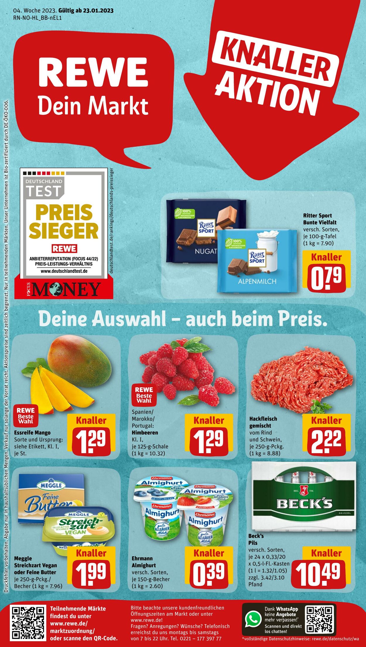 Prospekt Rewe 23.01.2023 - 28.01.2023