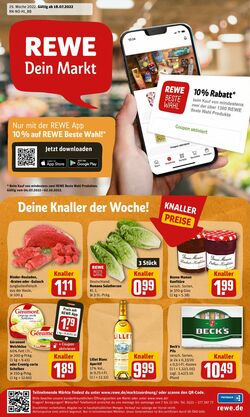 Prospekt Rewe 18.07.2022 - 23.07.2022