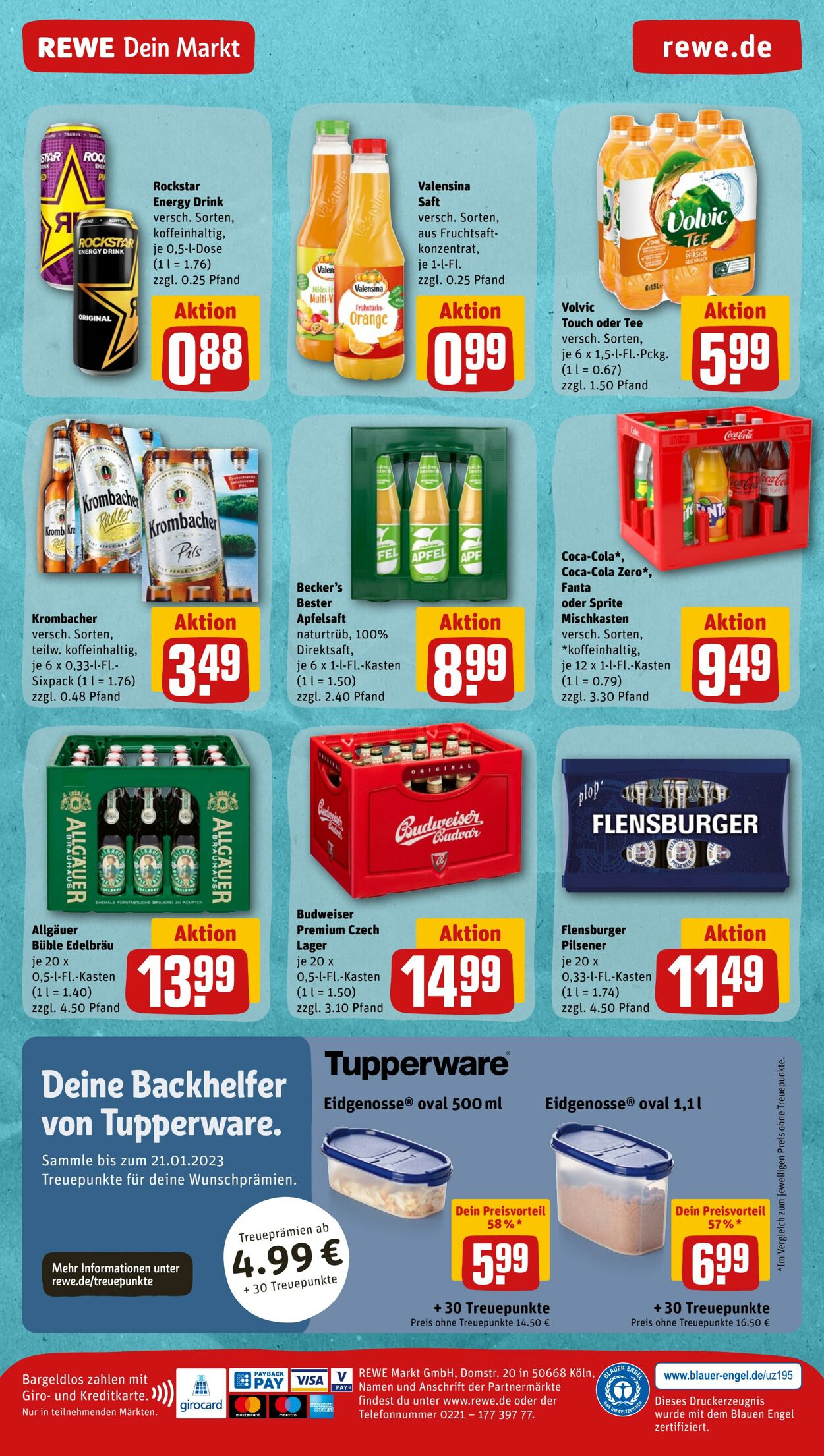 Prospekt Rewe 21.11.2022 - 26.11.2022