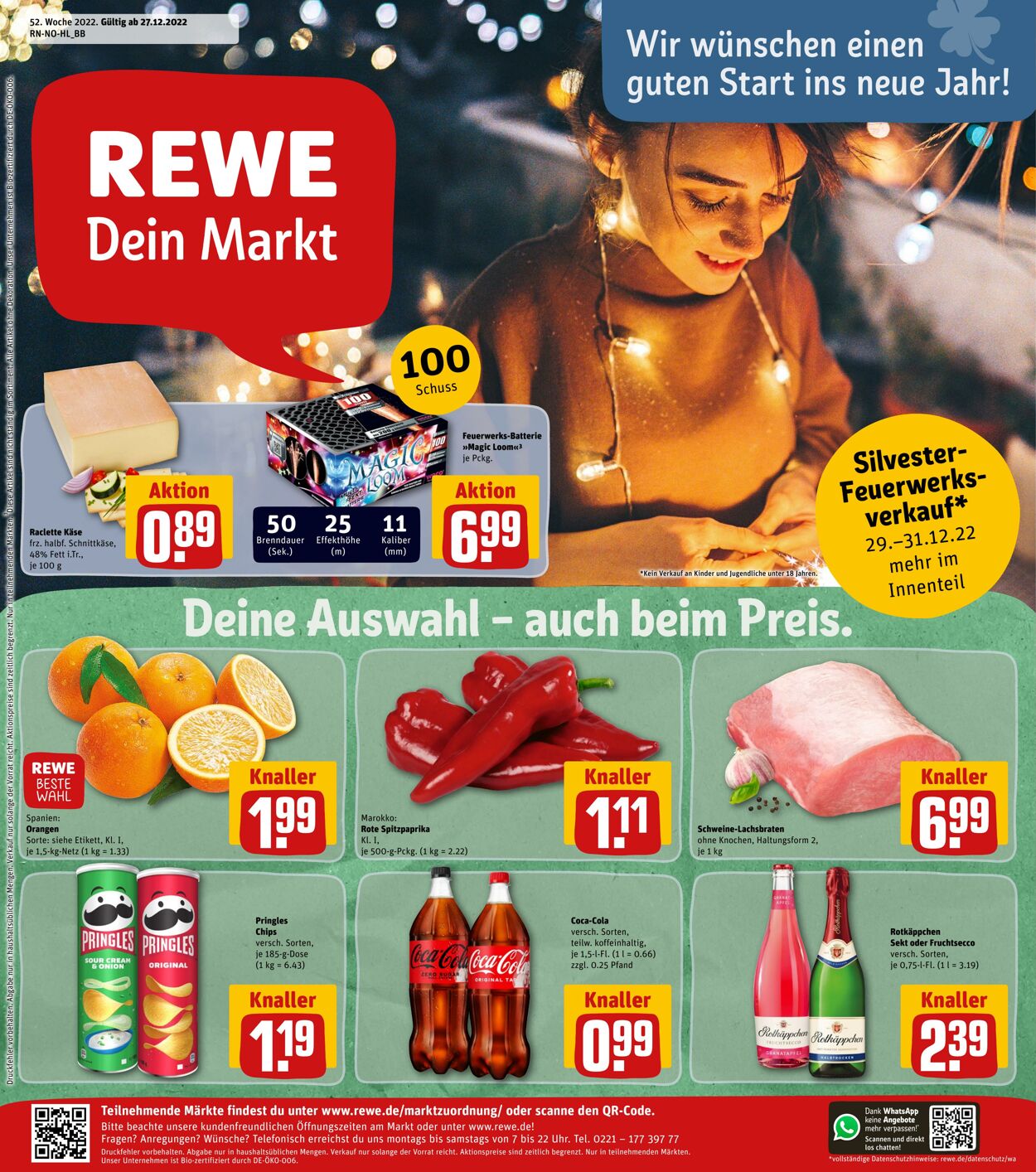 Prospekt Rewe 27.12.2022 - 31.12.2022