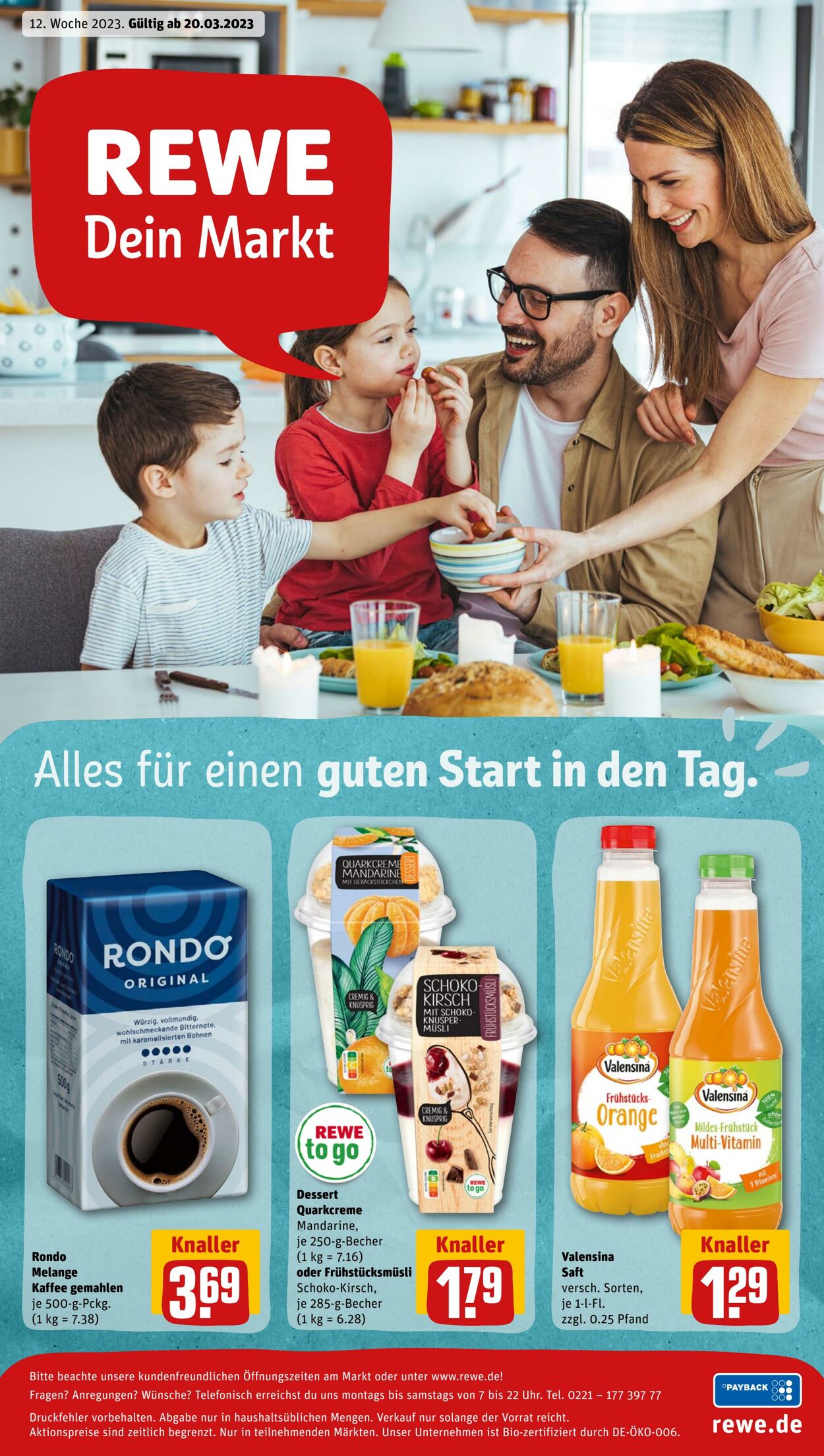 Prospekt Rewe 20.03.2023 - 25.03.2023