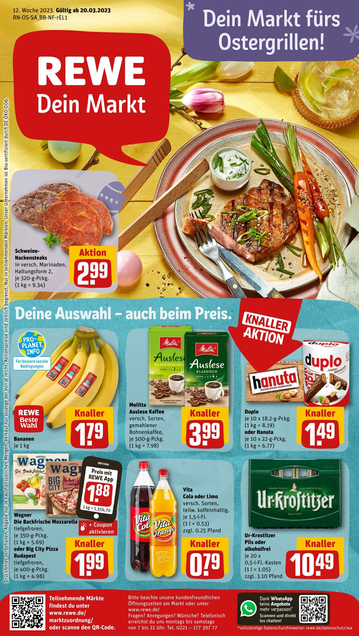 Prospekt Rewe 20.03.2023 - 25.03.2023