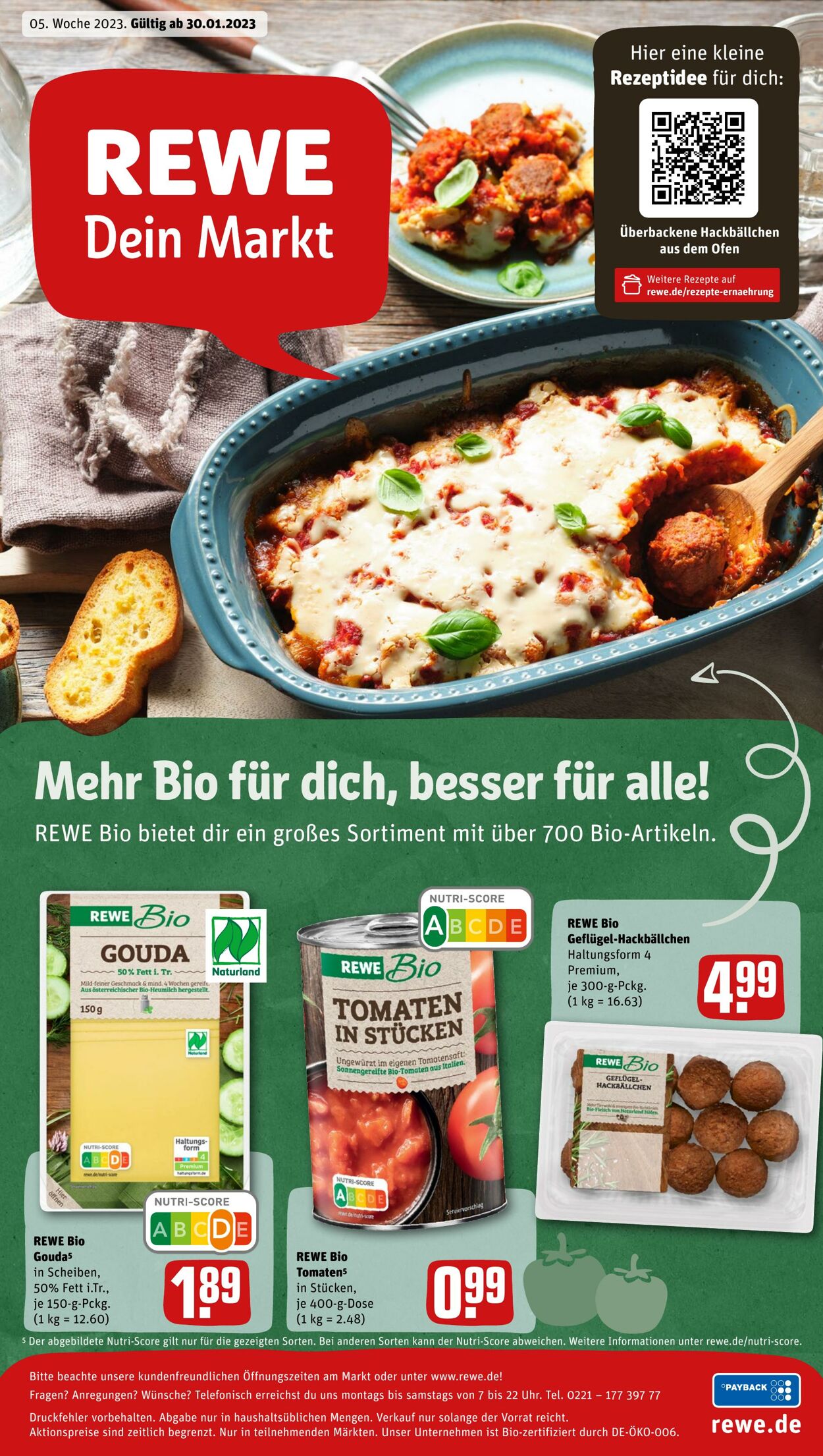 Prospekt Rewe 30.01.2023 - 04.02.2023