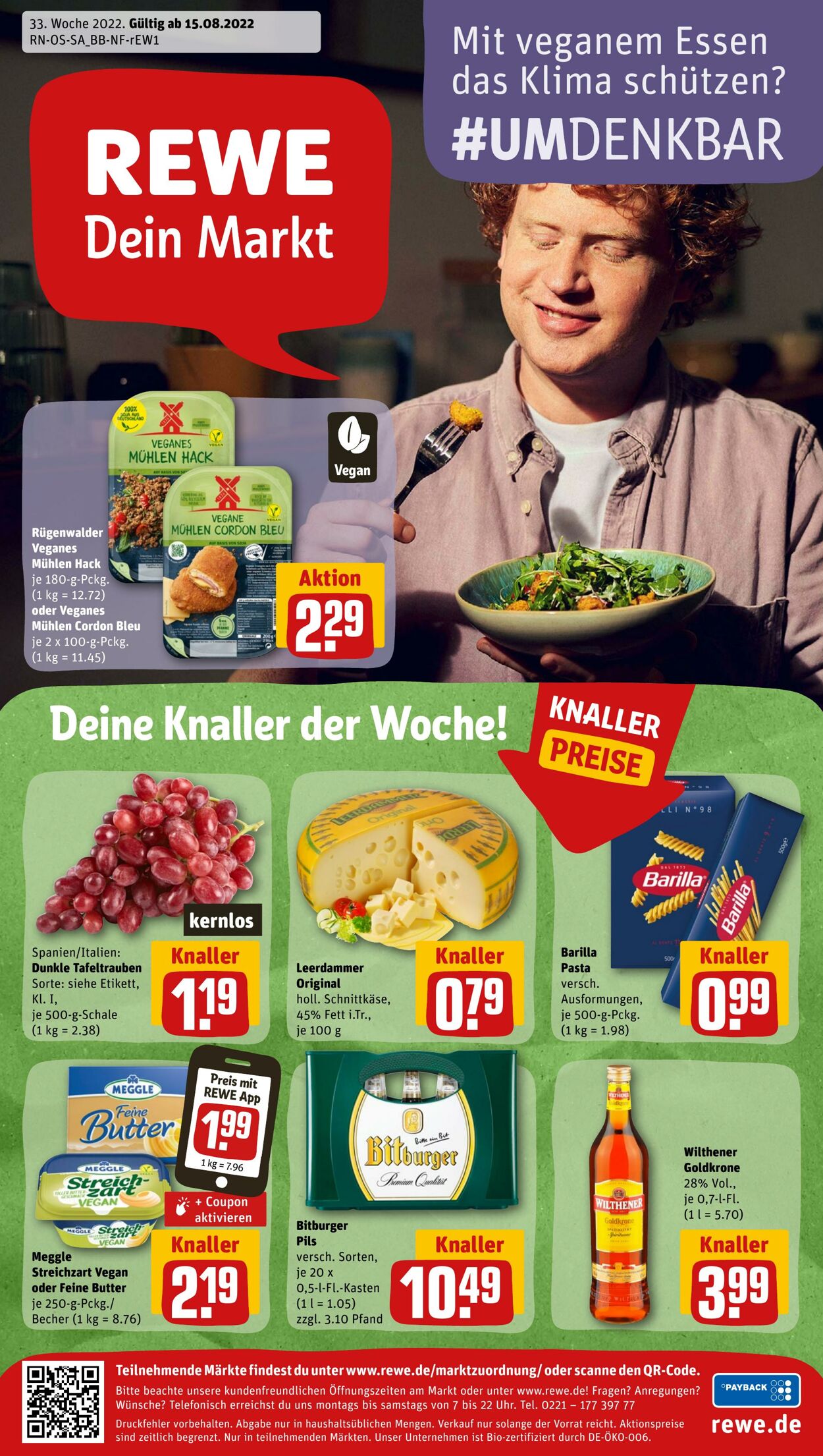 Prospekt Rewe 15.08.2022 - 20.08.2022