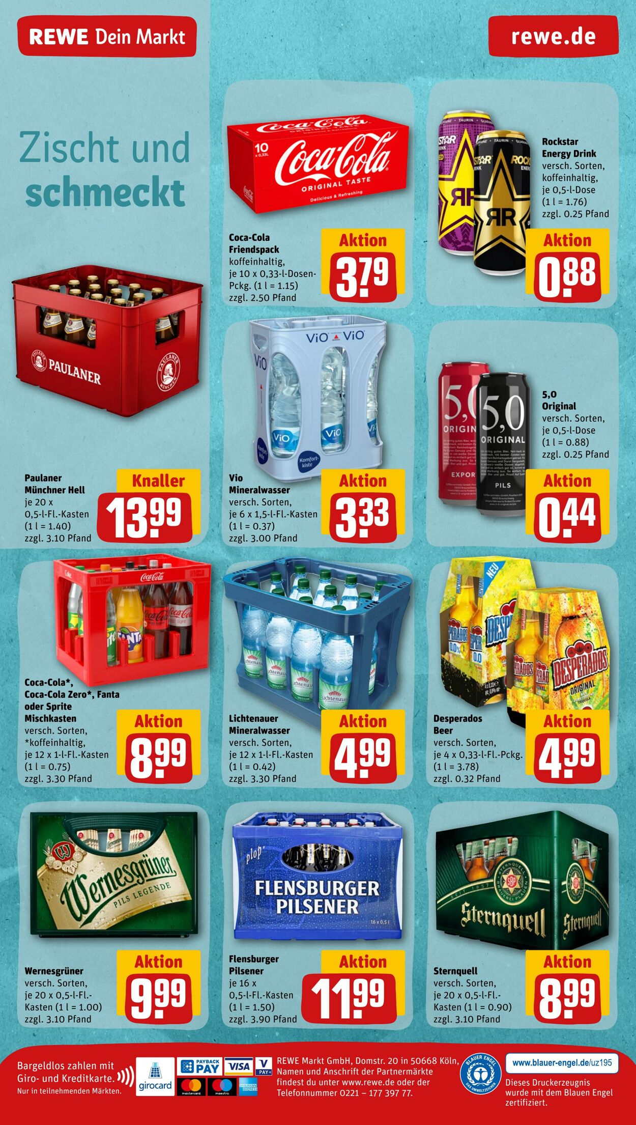 Prospekt Rewe 15.08.2022 - 20.08.2022