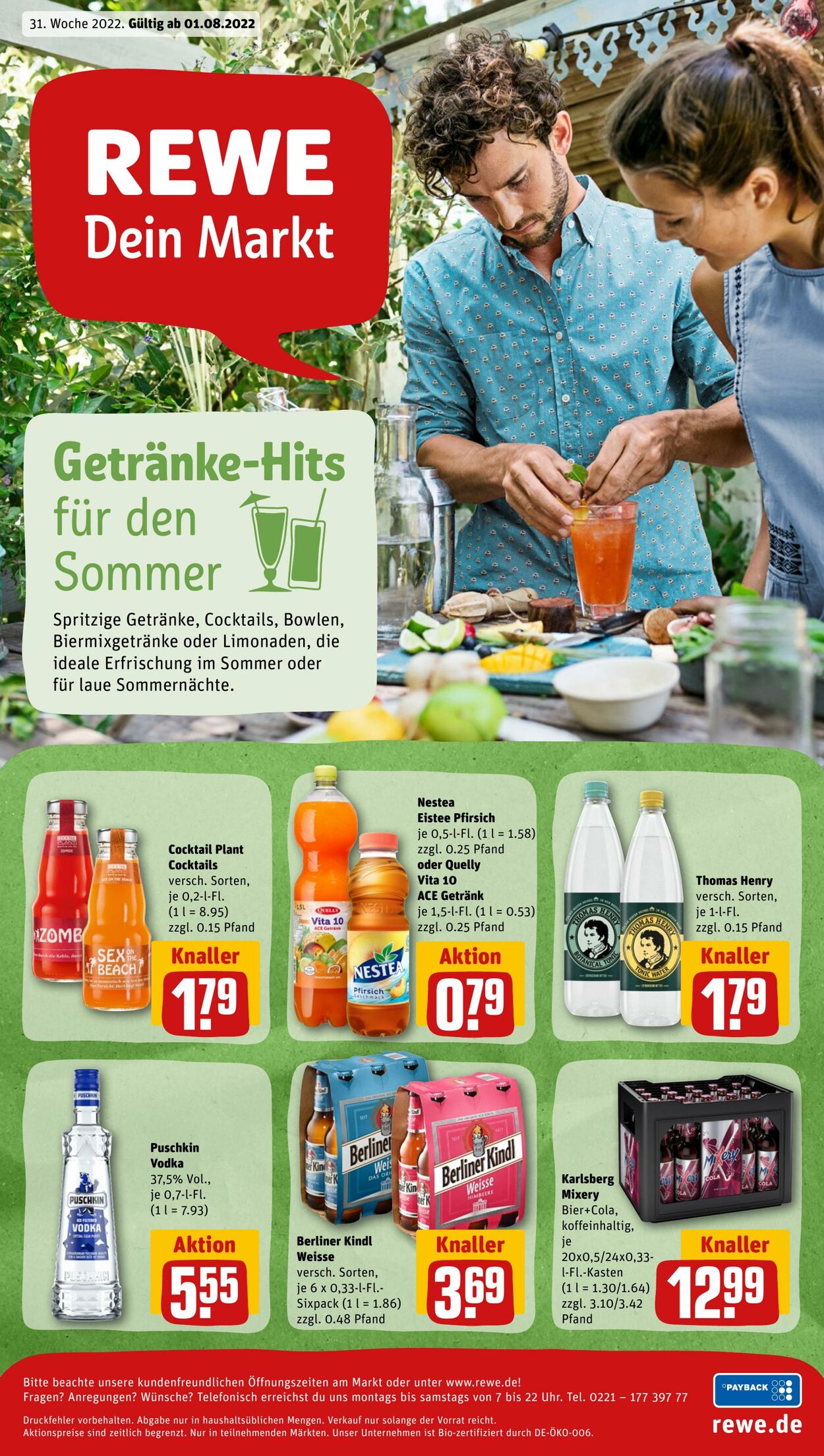 Prospekt Rewe 01.08.2022 - 06.08.2022