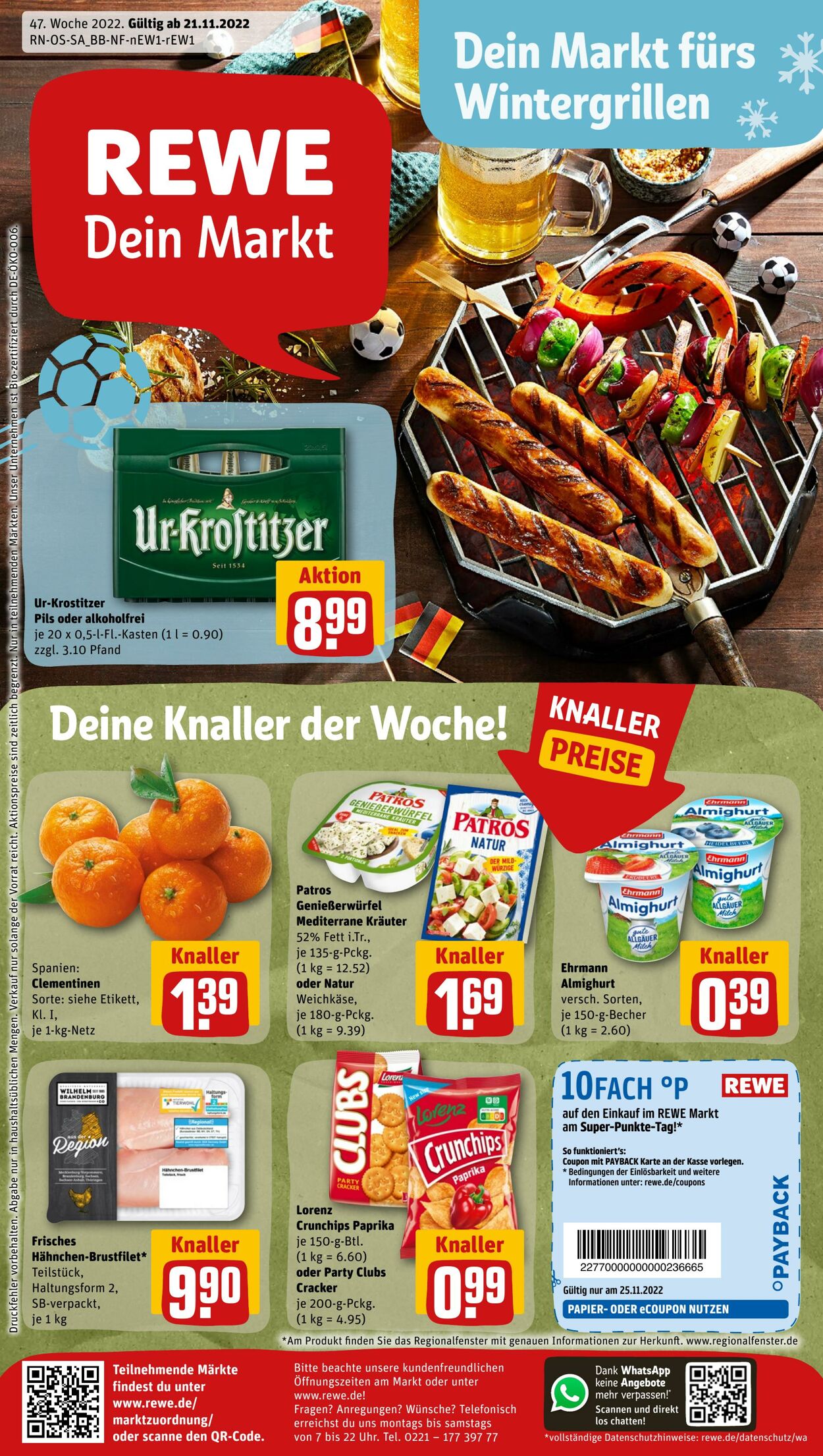 Prospekt Rewe 21.11.2022 - 26.11.2022