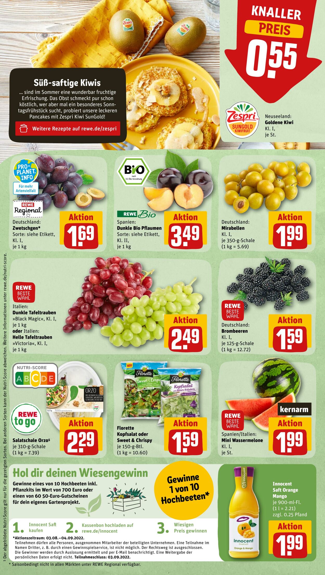 Prospekt Rewe 08.08.2022 - 13.08.2022