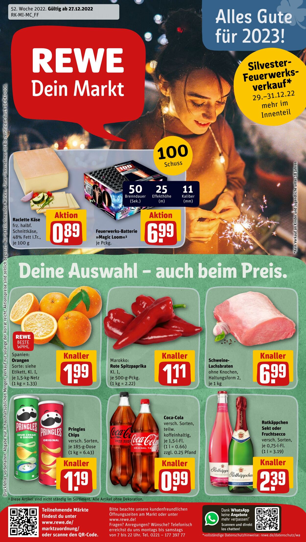 Prospekt Rewe 27.12.2022 - 31.12.2022