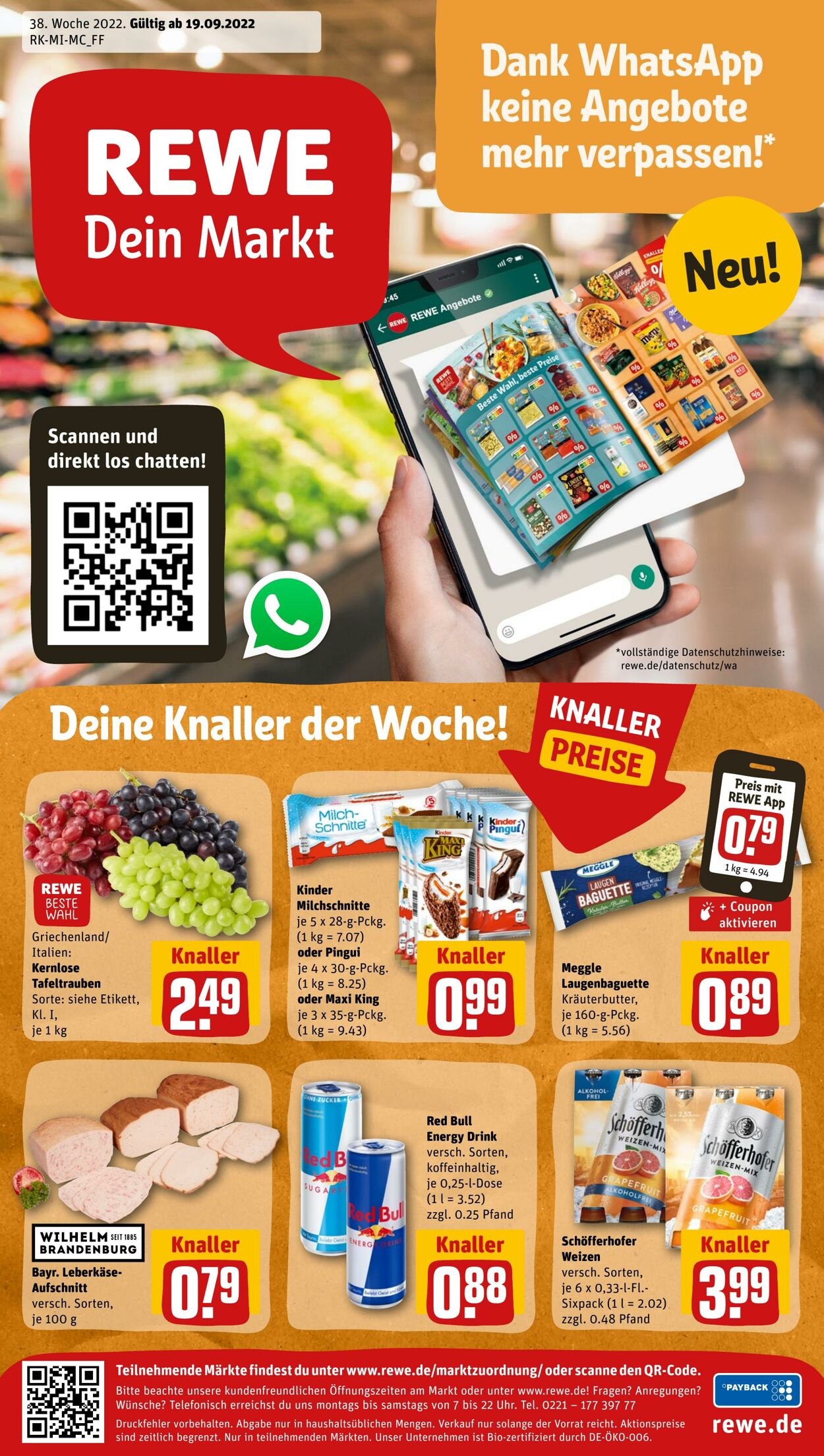 Prospekt Rewe 19.09.2022 - 24.09.2022