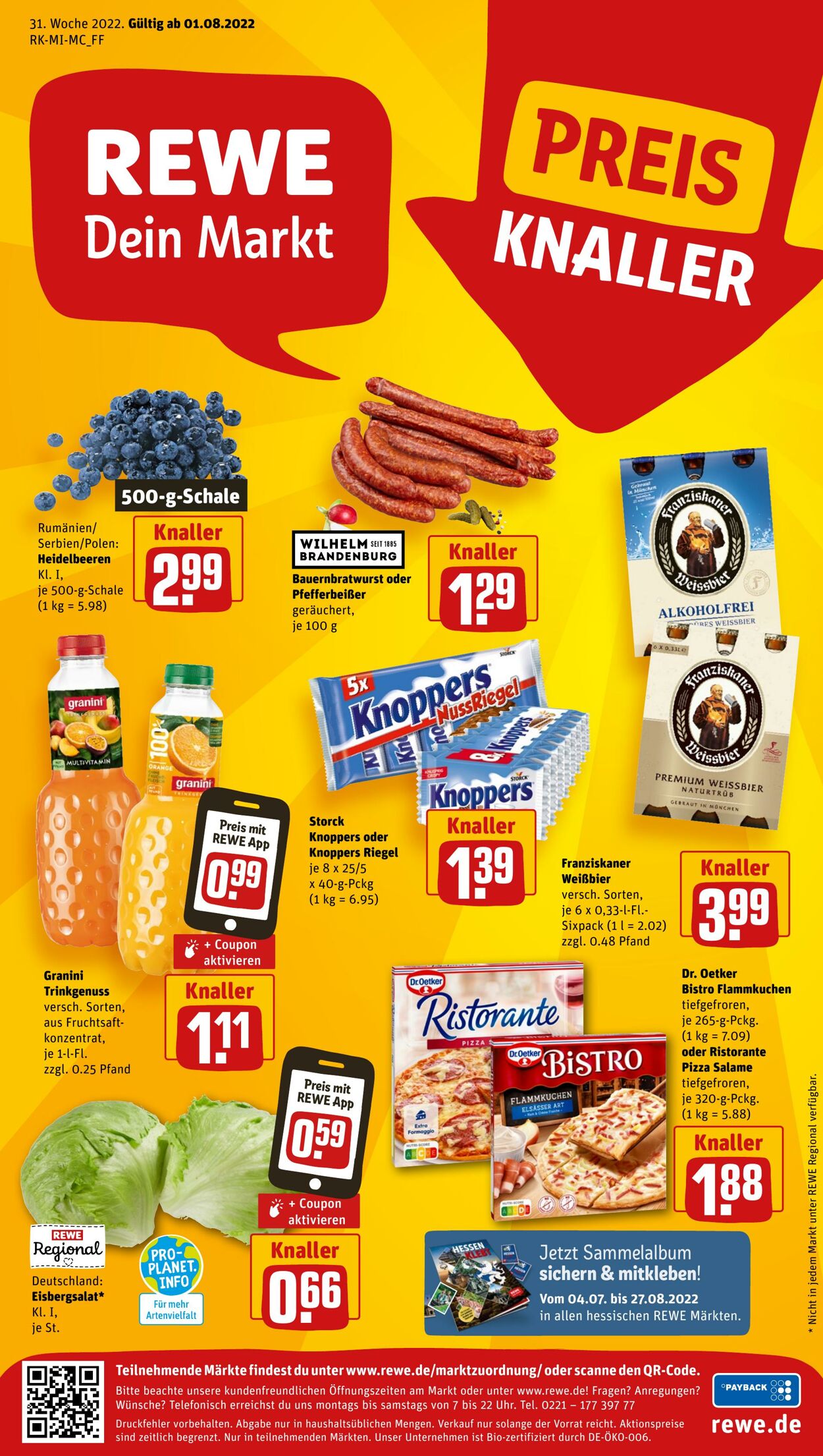 Prospekt Rewe 01.08.2022 - 06.08.2022