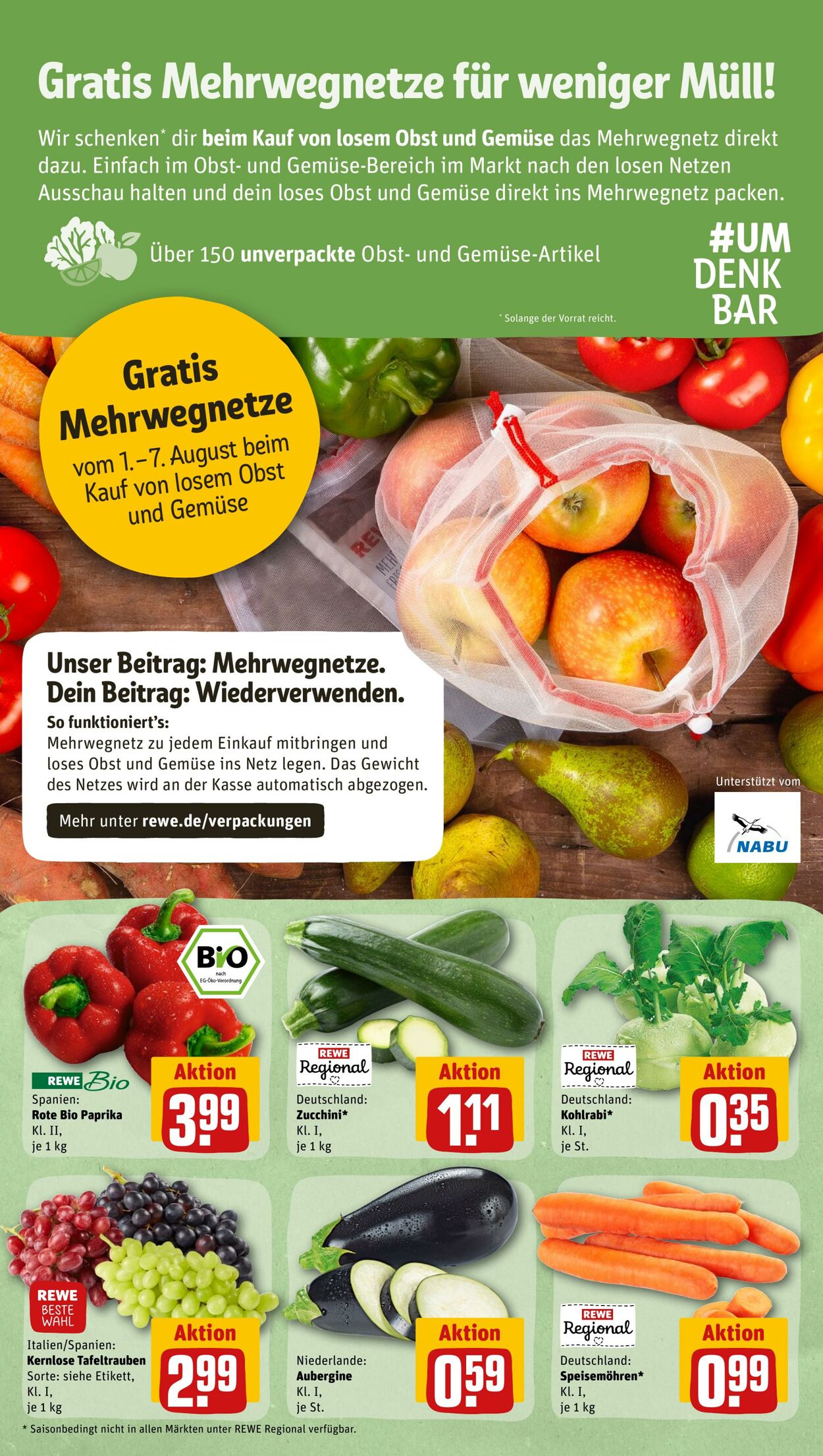 Prospekt Rewe 01.08.2022 - 06.08.2022