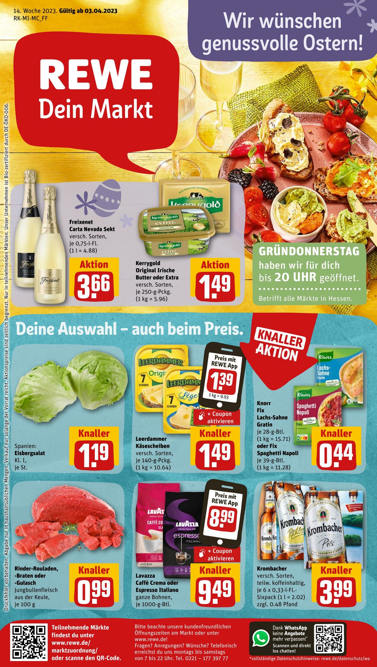 Prospekt Rewe 03.04.2023 - 08.04.2023