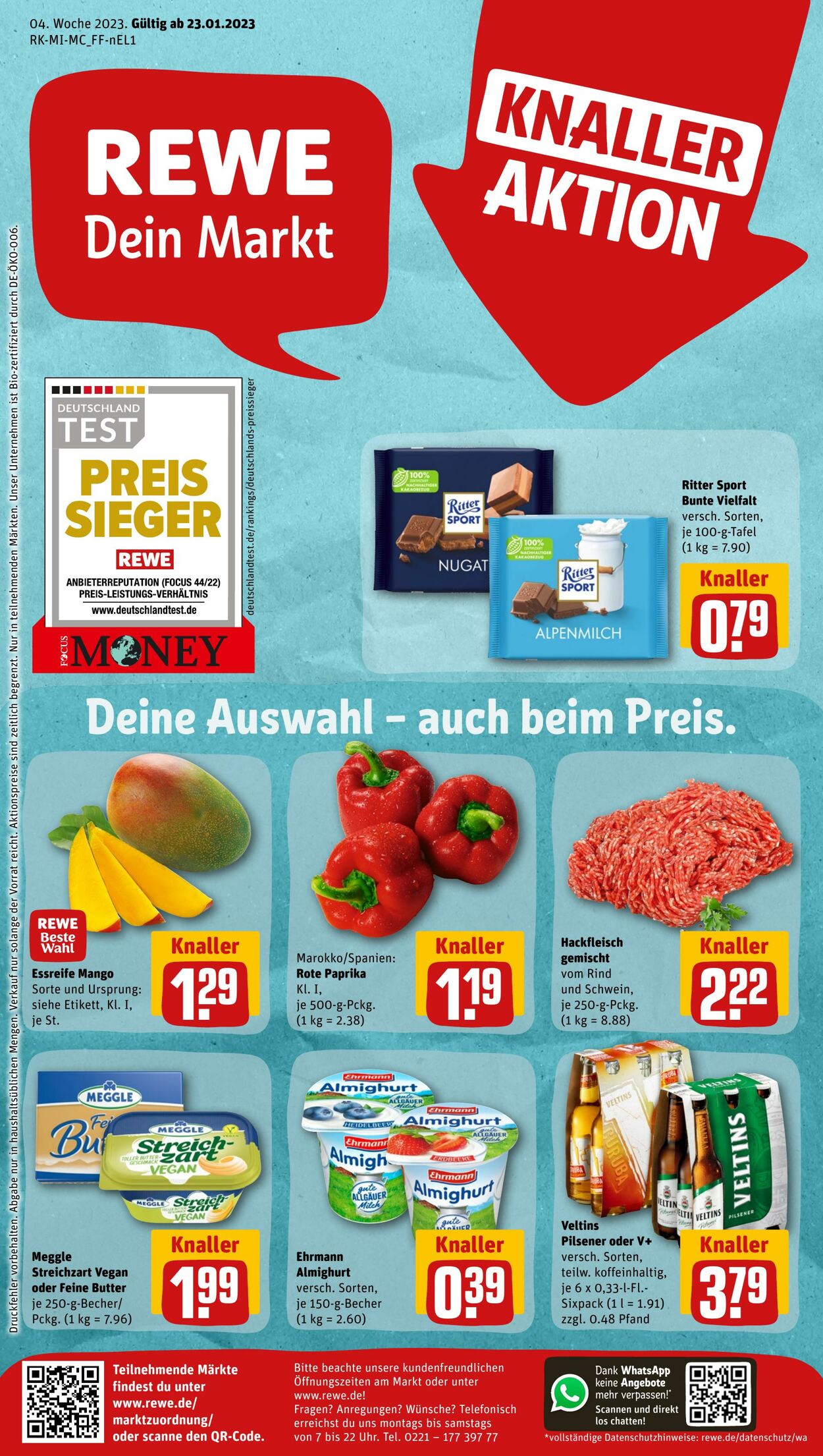 Prospekt Rewe 23.01.2023 - 28.01.2023