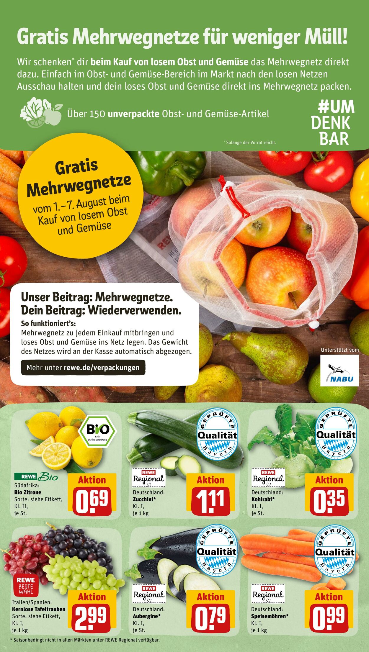 Prospekt Rewe 01.08.2022 - 06.08.2022