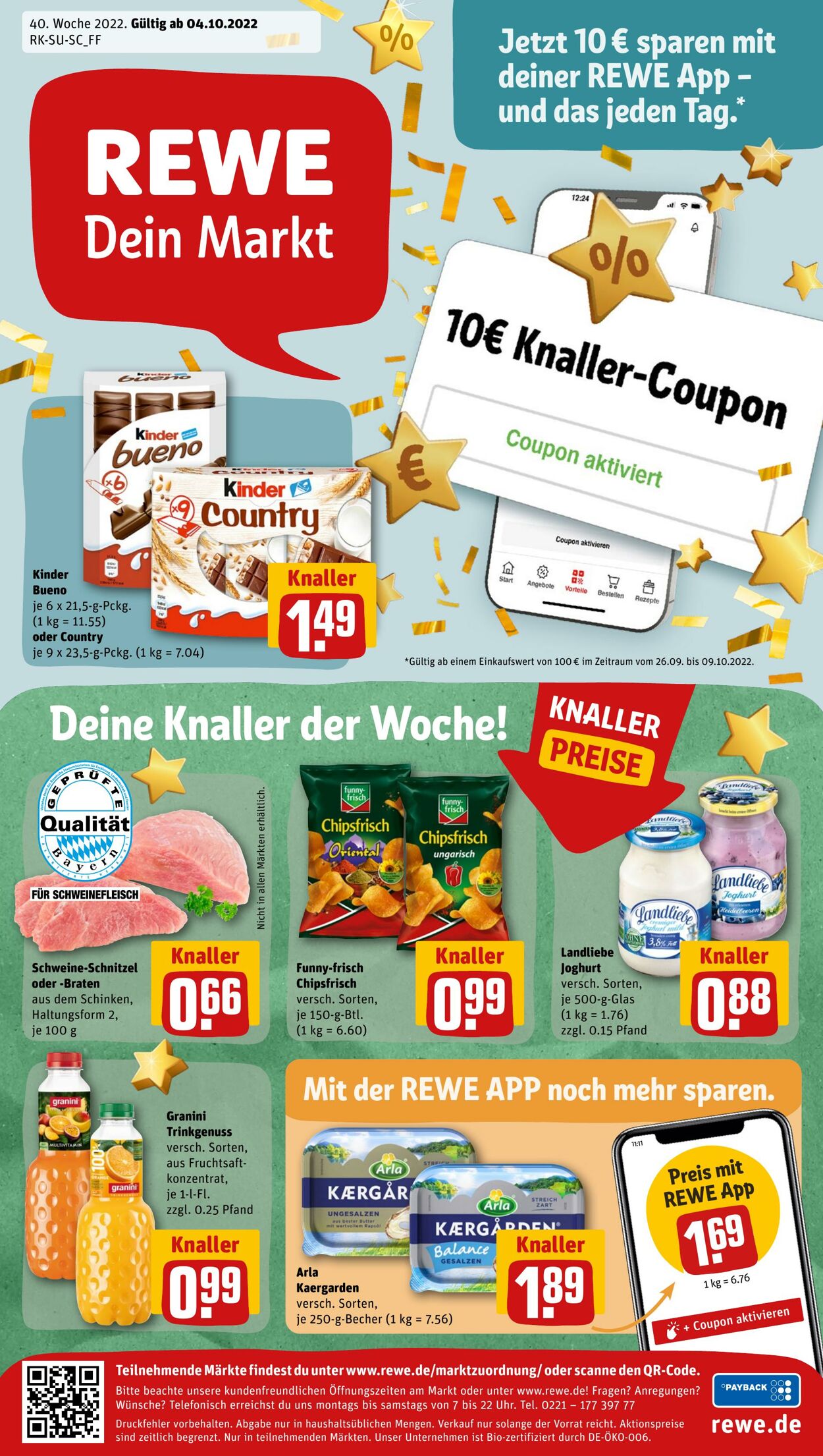 Prospekt Rewe 04.10.2022 - 08.10.2022