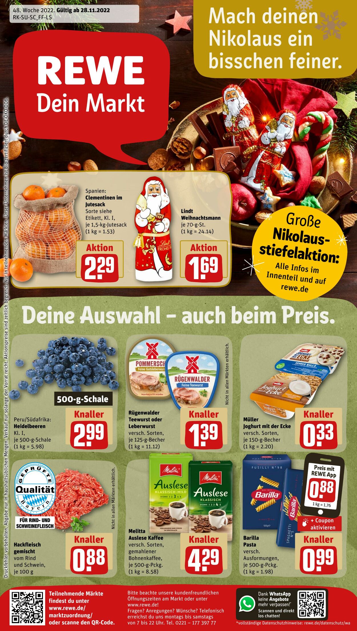 Prospekt Rewe 28.11.2022 - 03.12.2022