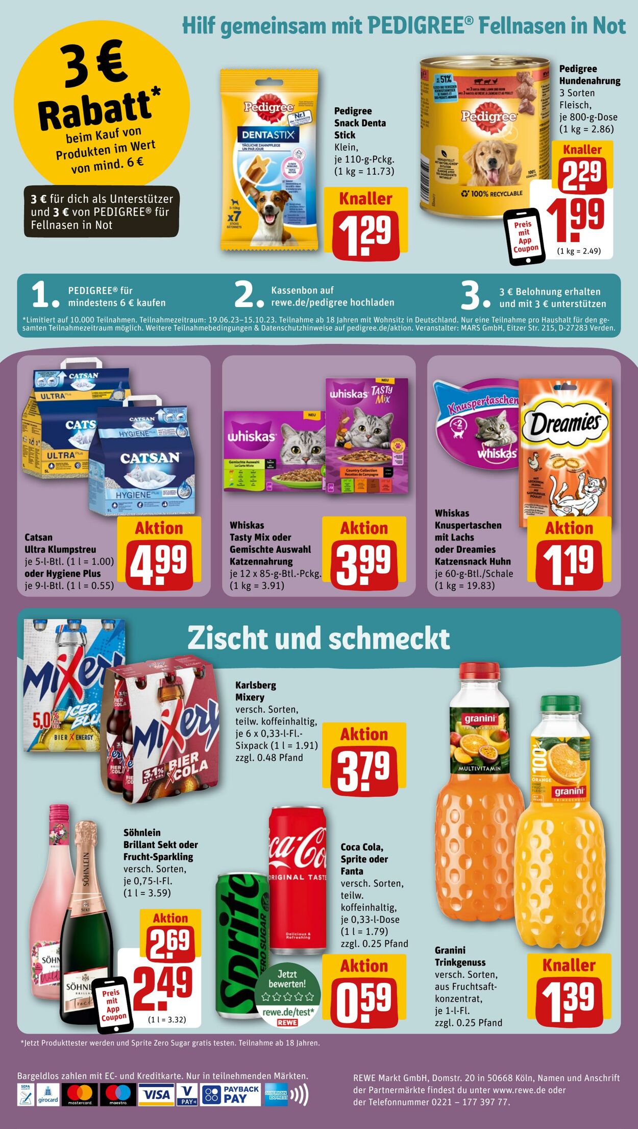 Prospekt Rewe 21.08.2023 - 26.08.2023