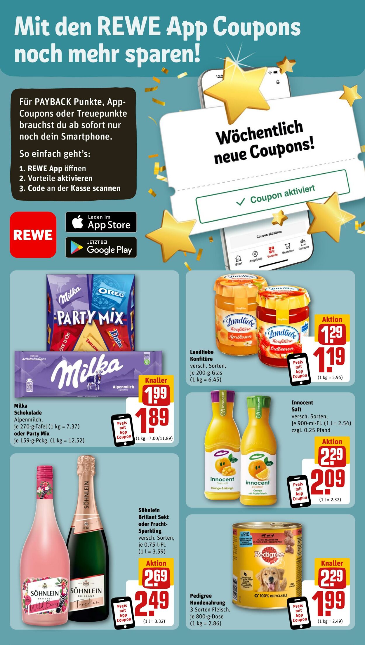 Prospekt Rewe 21.08.2023 - 26.08.2023