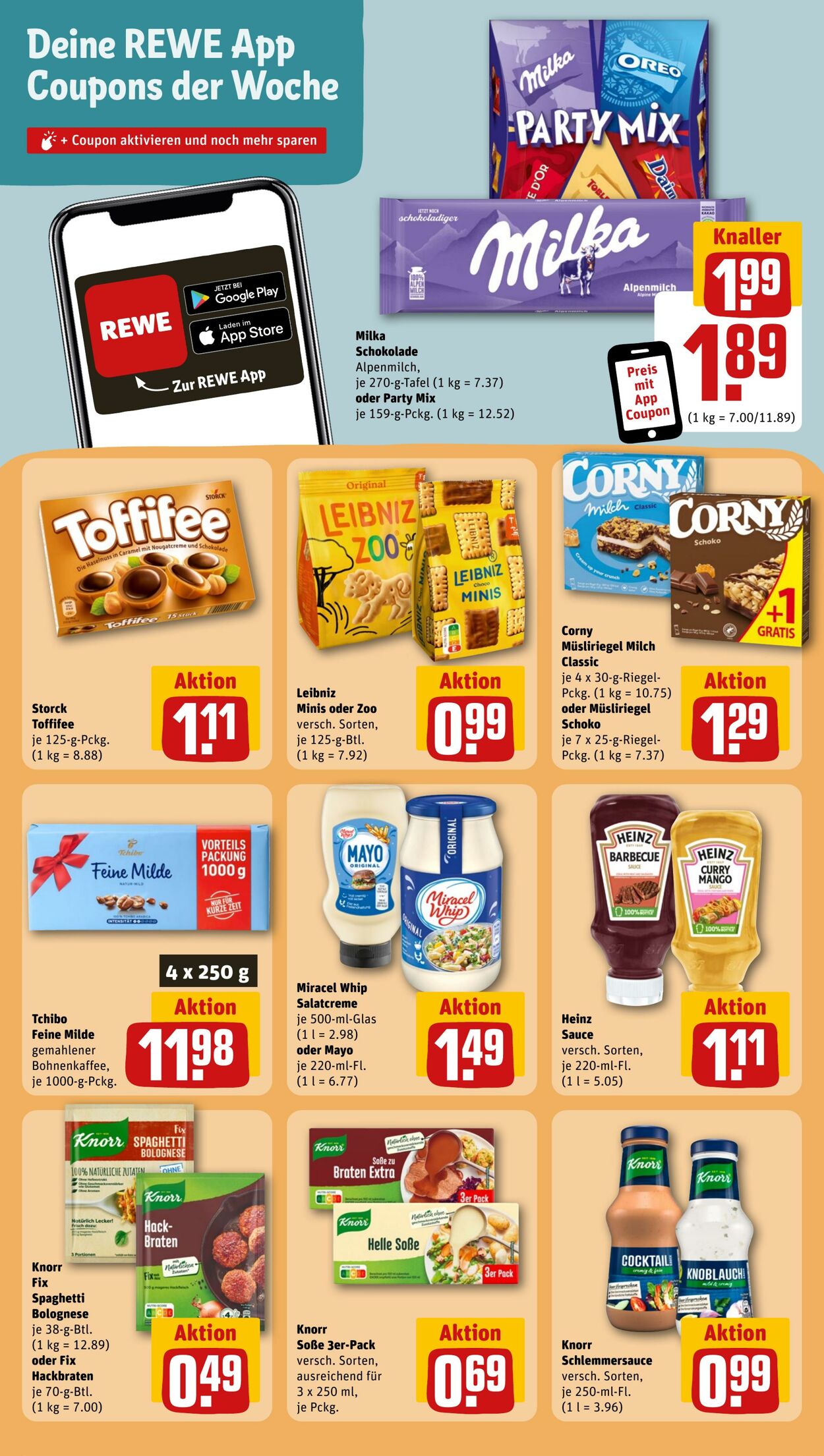 Prospekt Rewe 21.08.2023 - 26.08.2023