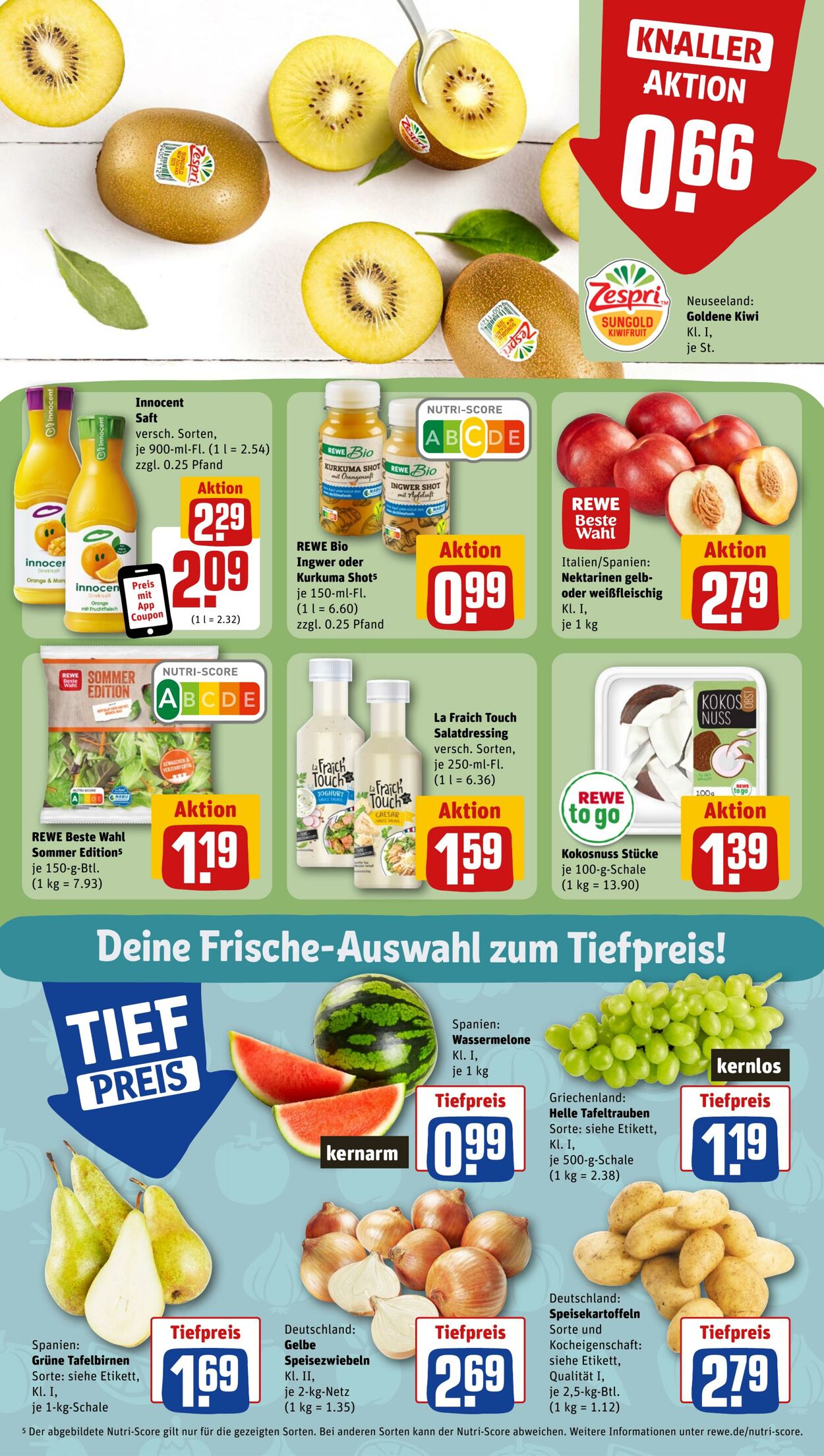 Prospekt Rewe 21.08.2023 - 26.08.2023