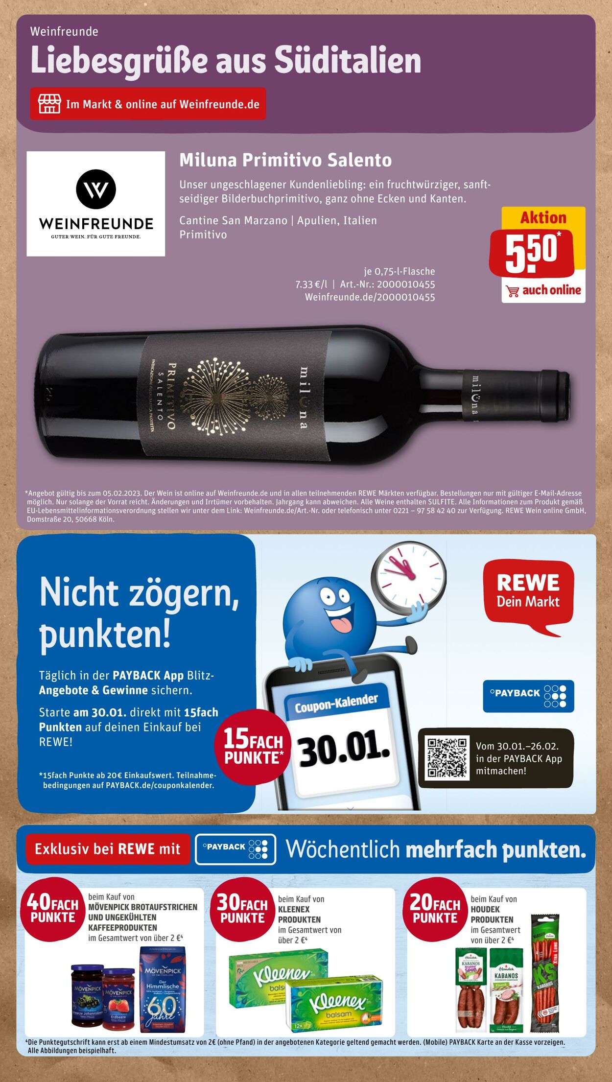 Prospekt Rewe 30.01.2023 - 04.02.2023