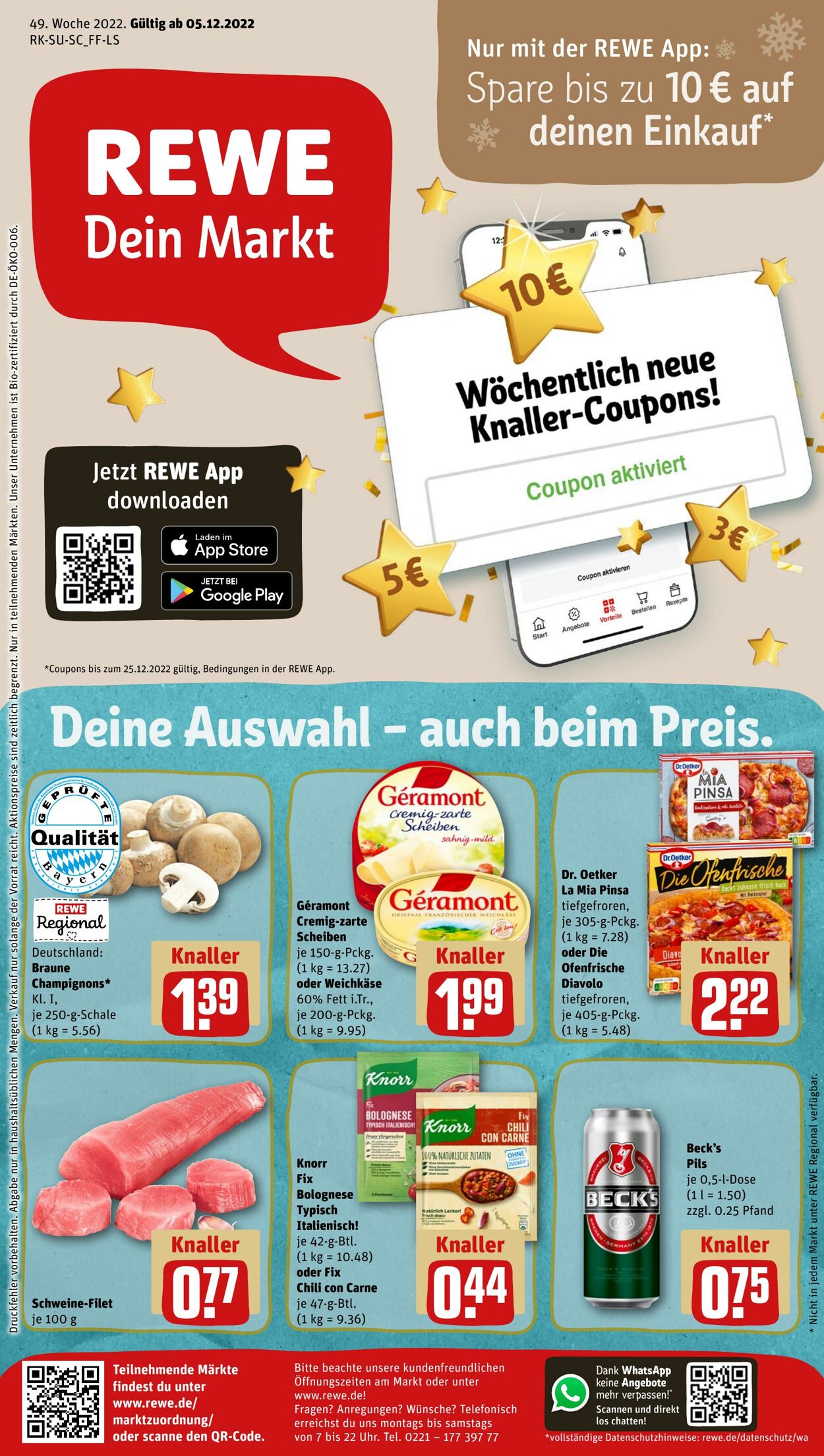 Prospekt Rewe 05.12.2022 - 10.12.2022