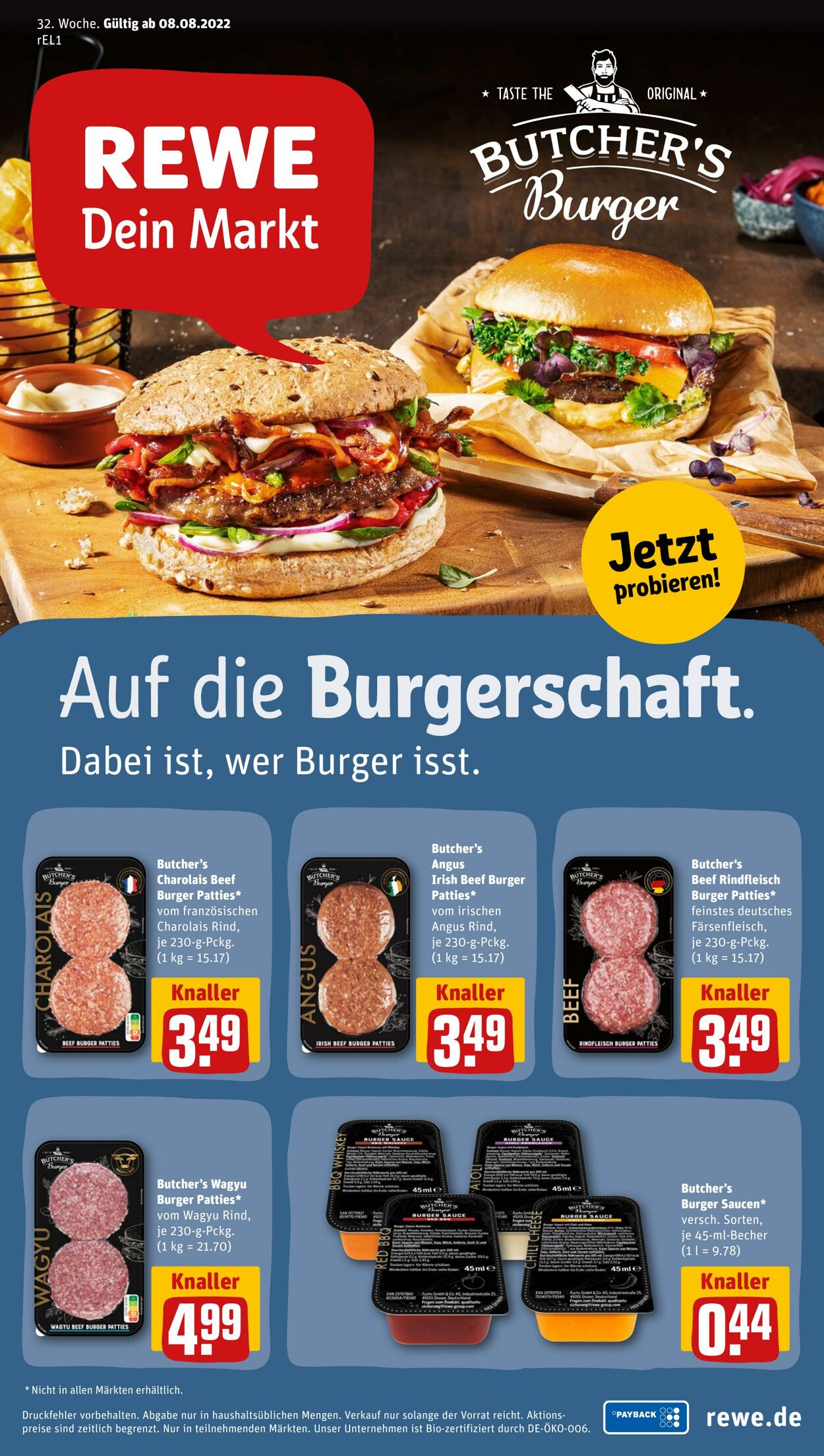 Prospekt Rewe 08.08.2022 - 13.08.2022