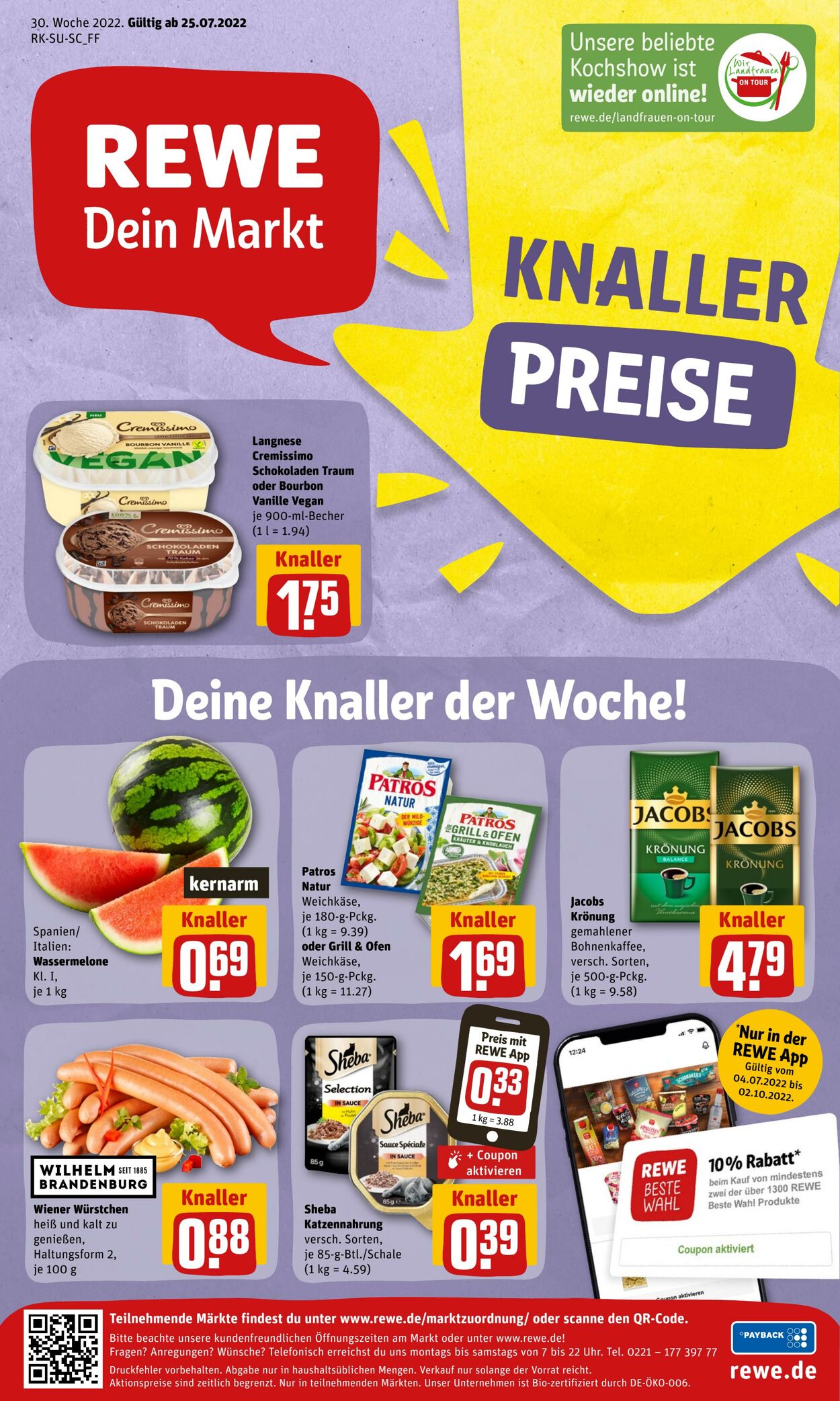 Prospekt Rewe 25.07.2022 - 30.07.2022