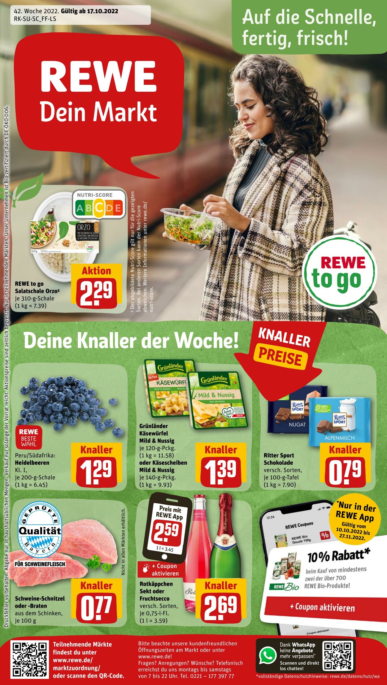 Prospekt Rewe 17.10.2022 - 22.10.2022