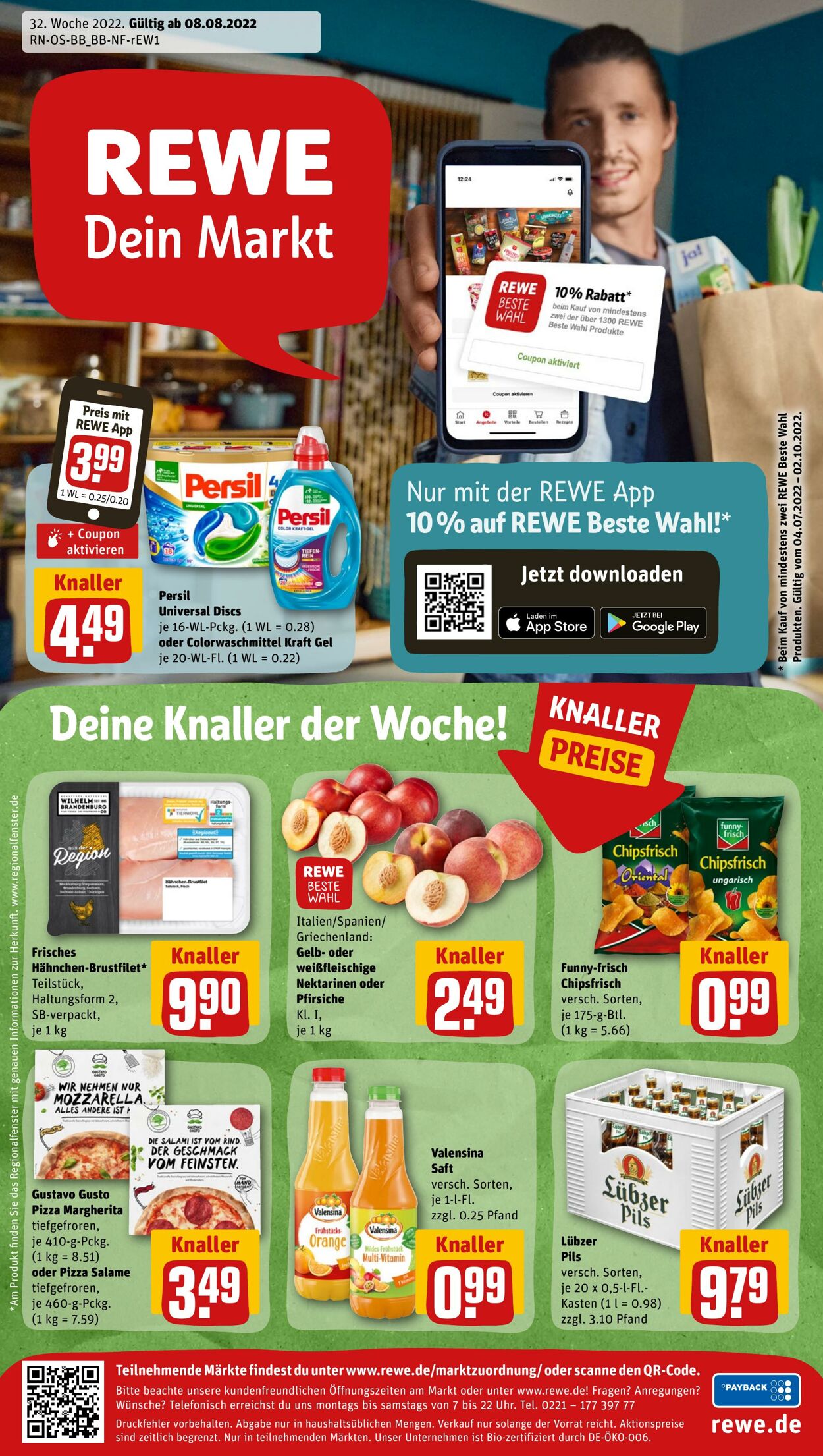 Prospekt Rewe 08.08.2022 - 13.08.2022