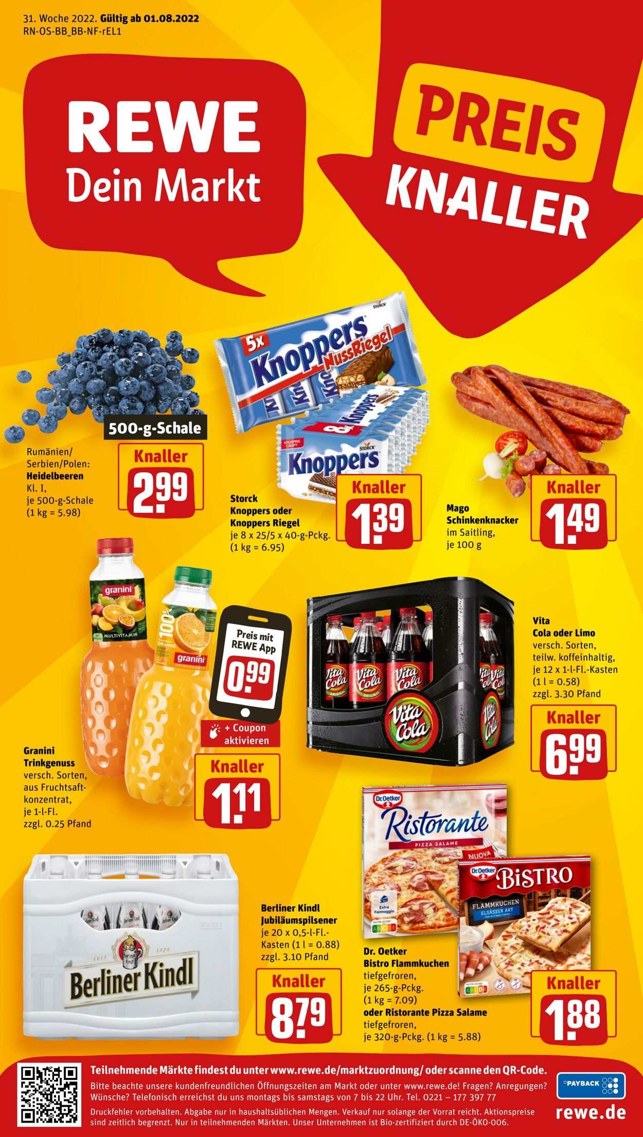 Prospekt Rewe 01.08.2022 - 06.08.2022