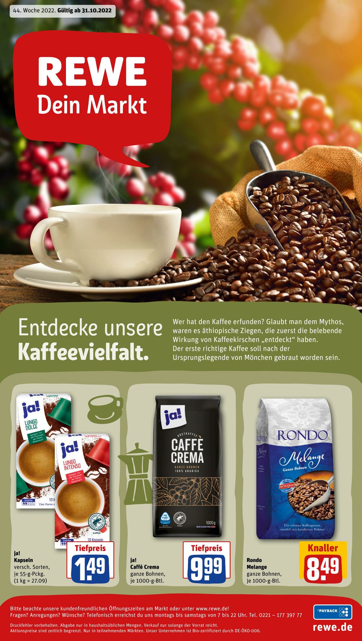 Prospekt Rewe 31.10.2022 - 05.11.2022