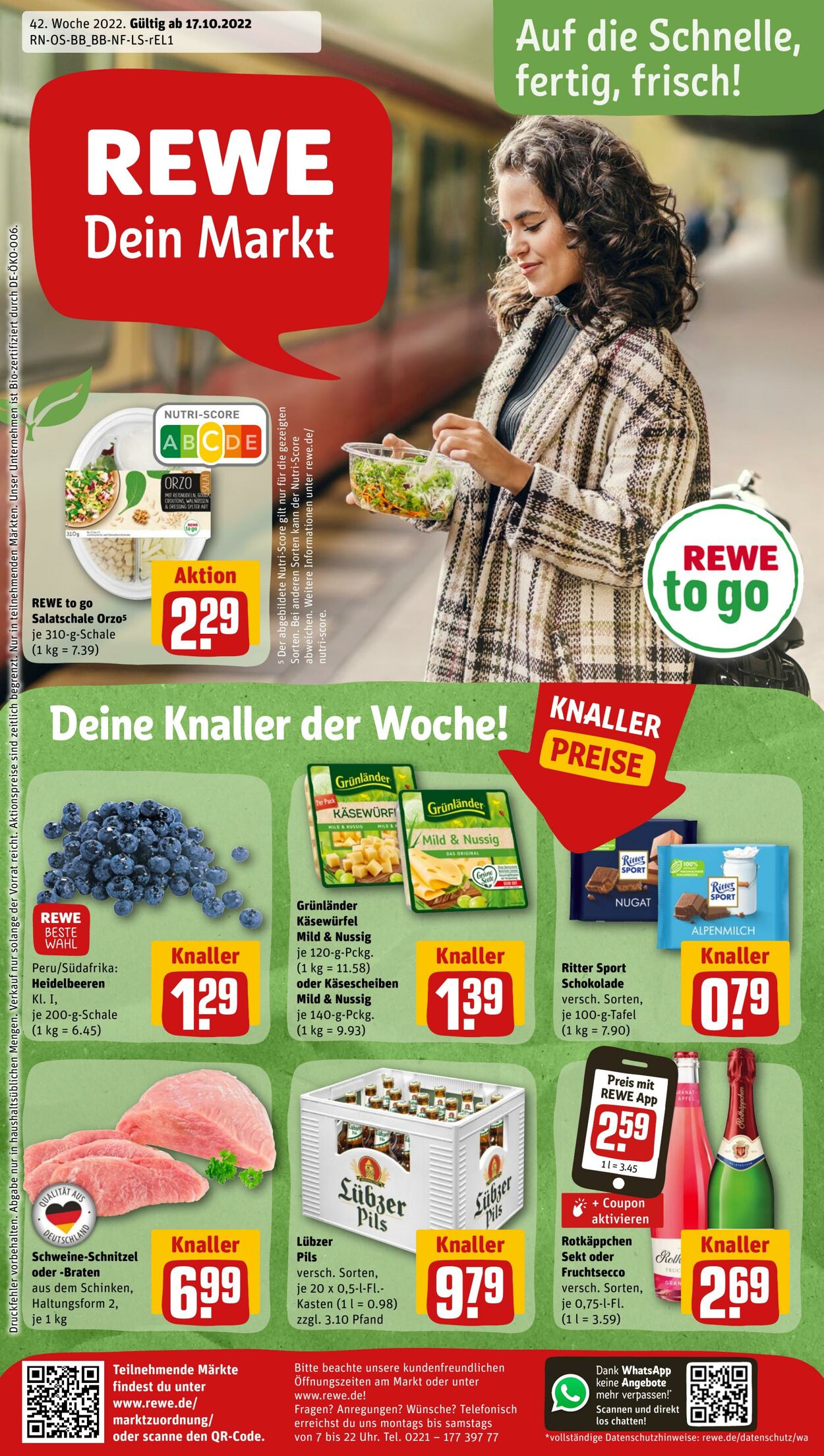 Prospekt Rewe 17.10.2022 - 22.10.2022