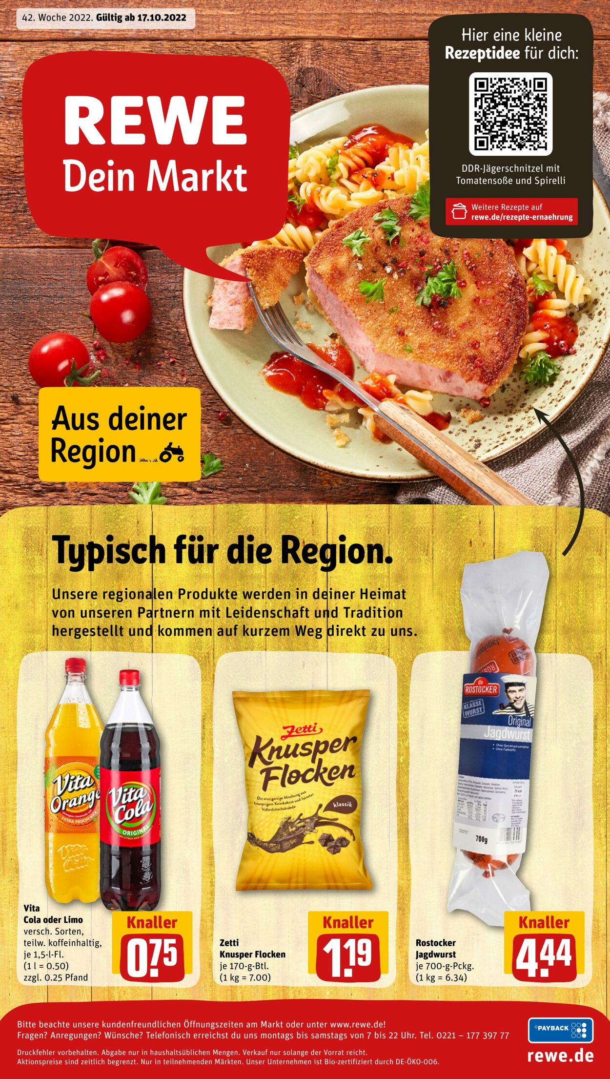 Prospekt Rewe 17.10.2022 - 22.10.2022