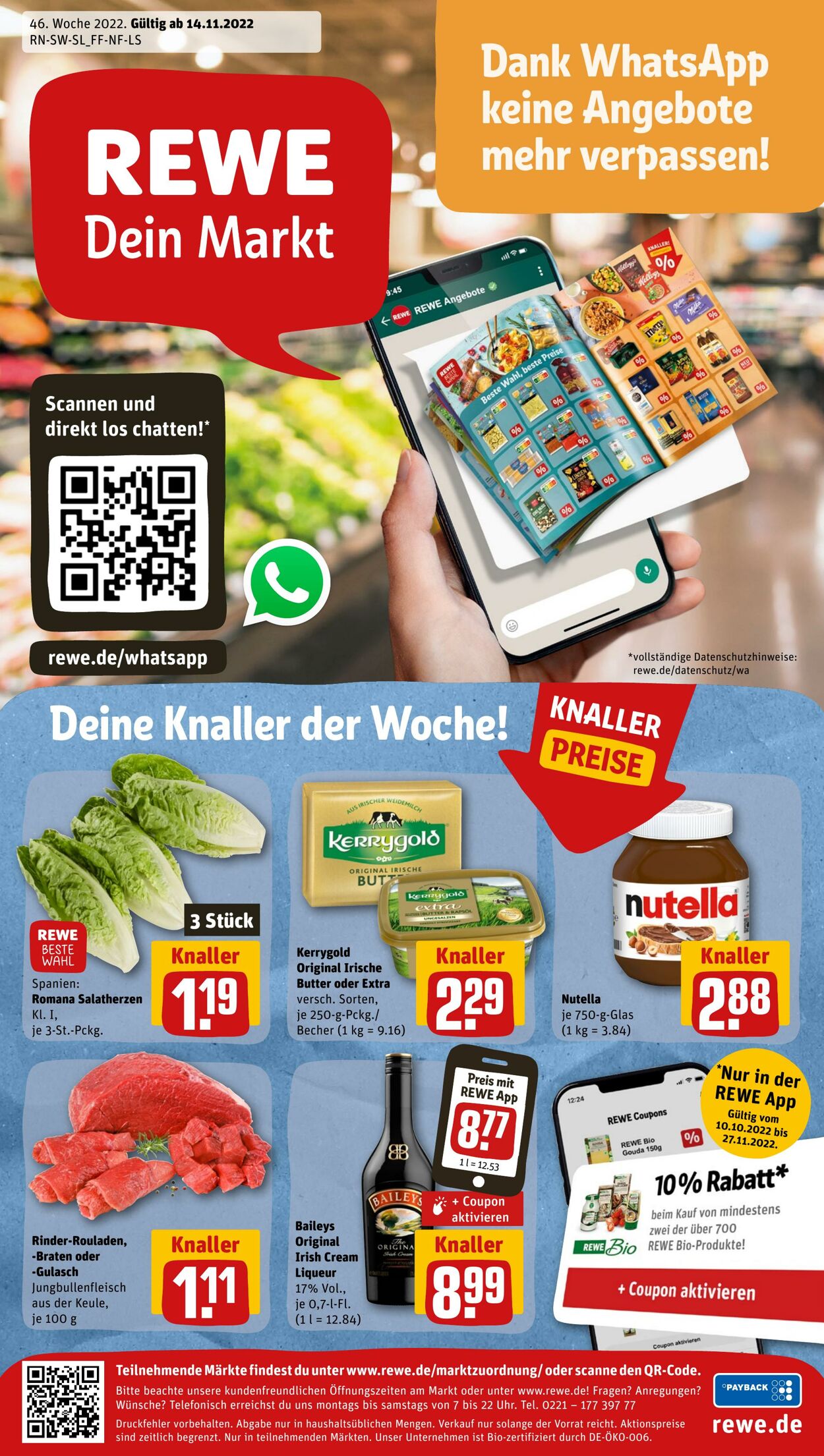 Prospekt Rewe 14.11.2022 - 19.11.2022