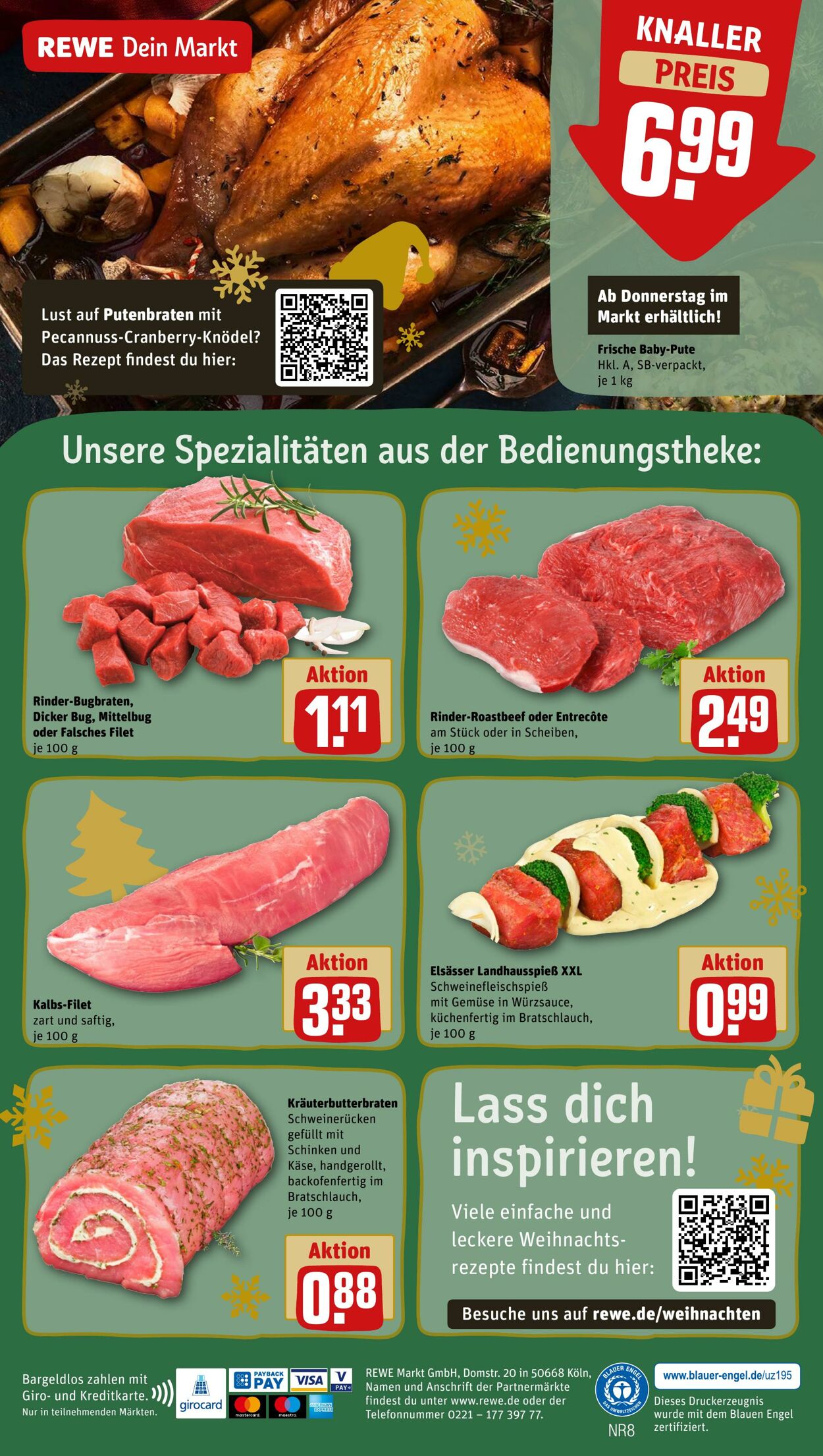 Prospekt Rewe 19.12.2022 - 24.12.2022