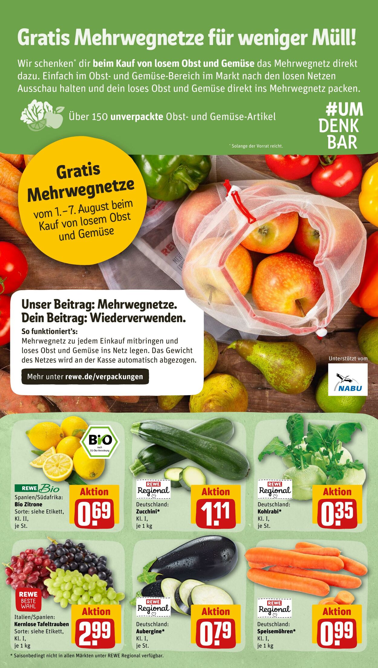 Prospekt Rewe 01.08.2022 - 06.08.2022