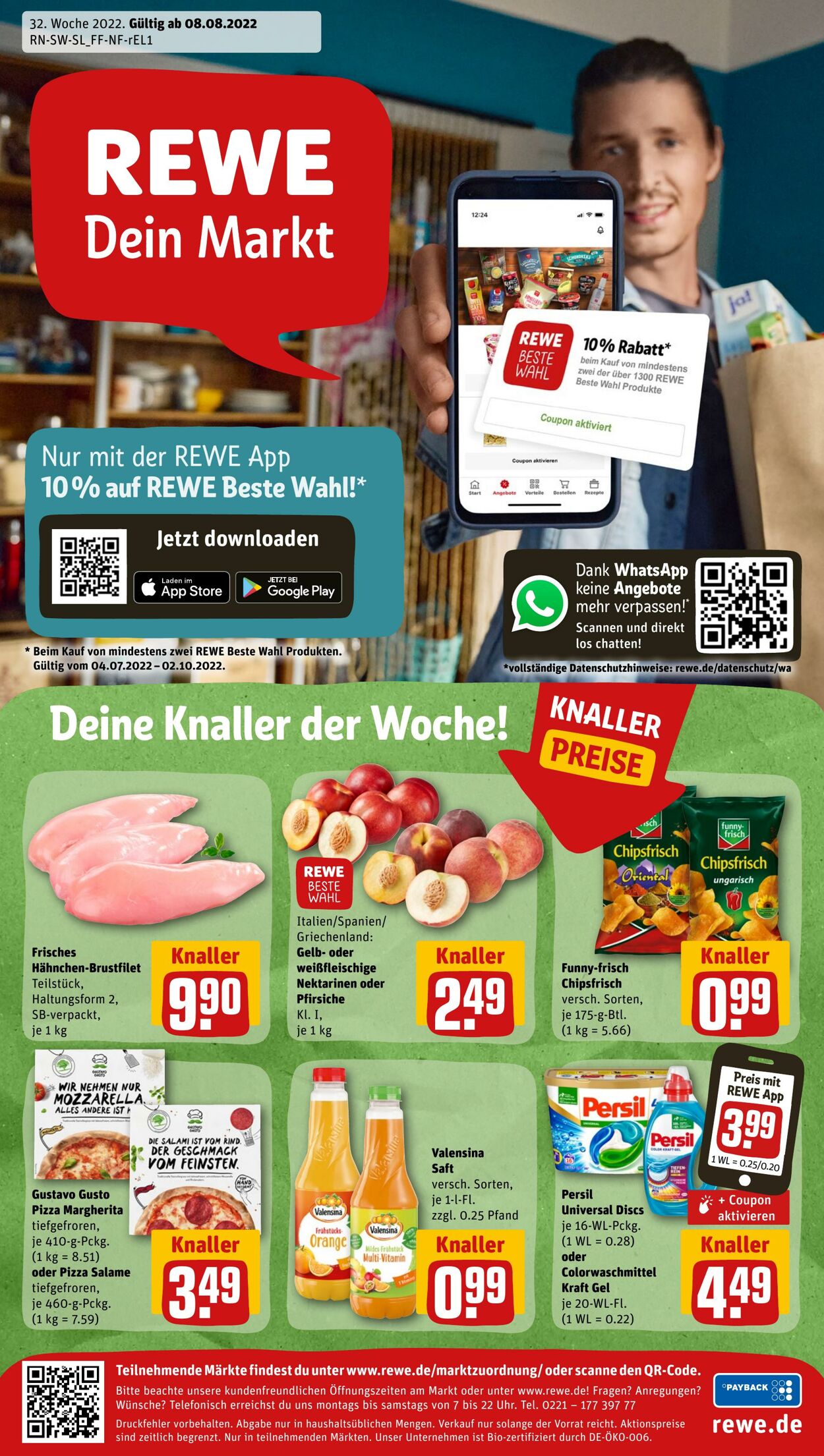 Prospekt Rewe 08.08.2022 - 13.08.2022