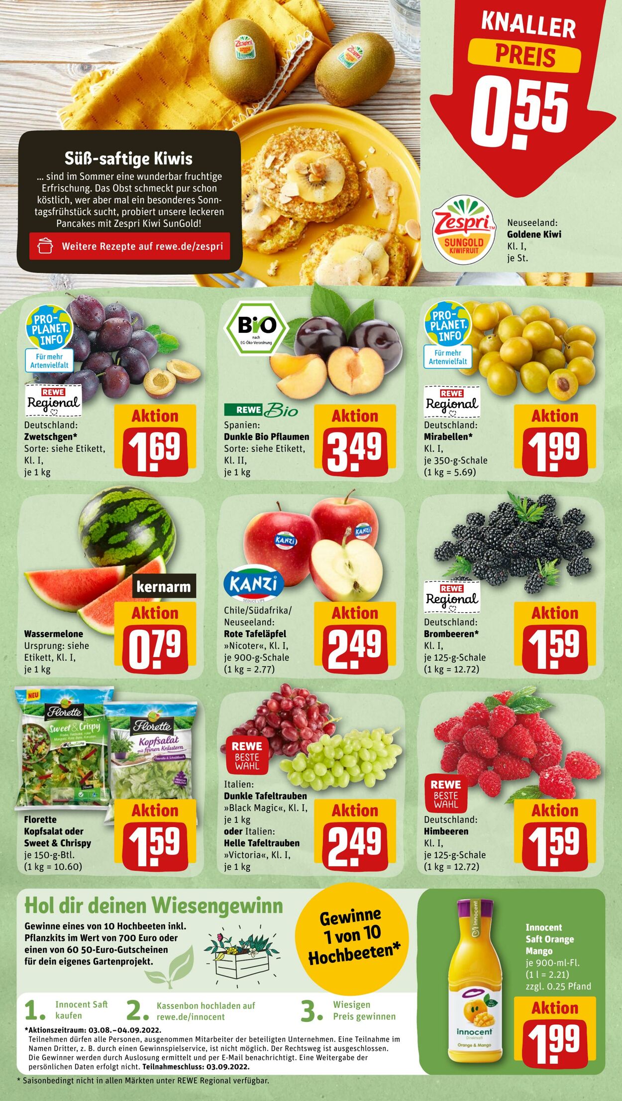 Prospekt Rewe 08.08.2022 - 13.08.2022