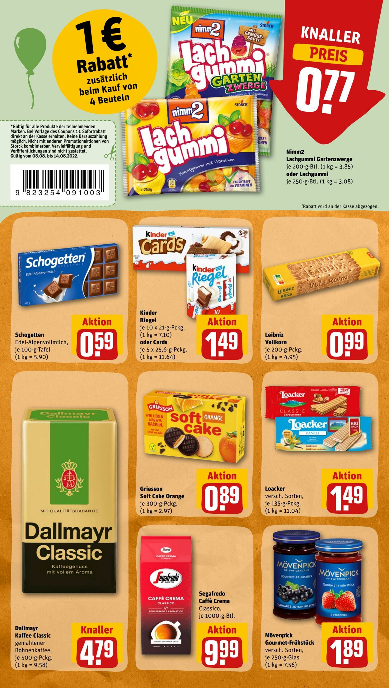 Prospekt Rewe 08.08.2022 - 13.08.2022