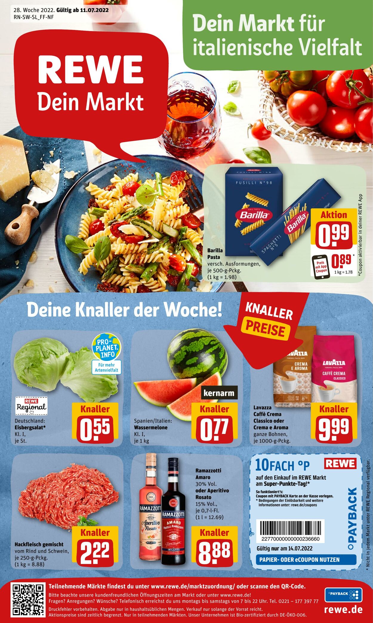 Prospekt Rewe 11.07.2022 - 16.07.2022