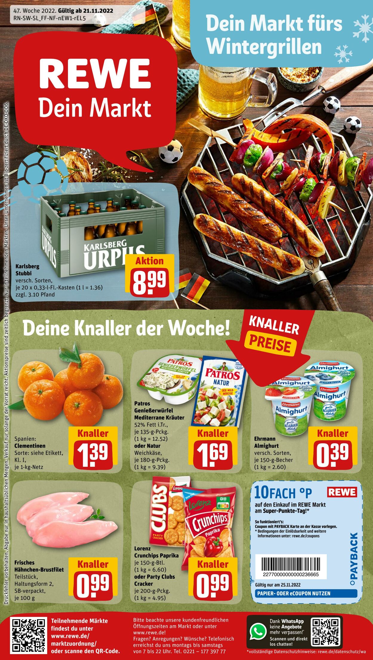 Prospekt Rewe 21.11.2022 - 26.11.2022