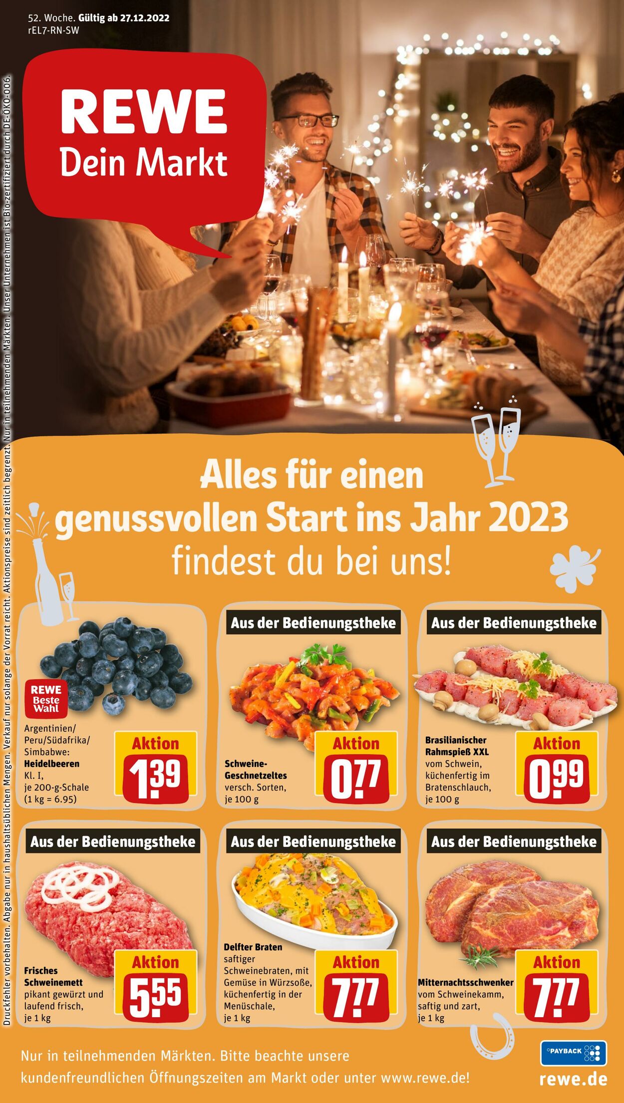 Prospekt Rewe 27.12.2022 - 31.12.2022