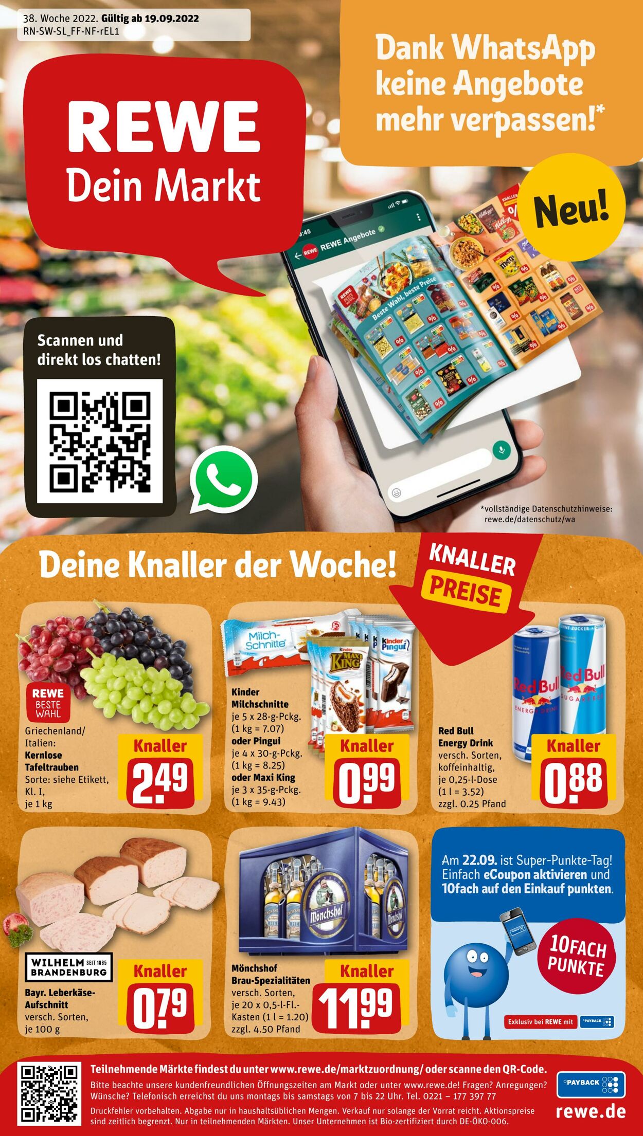 Prospekt Rewe 19.09.2022 - 24.09.2022