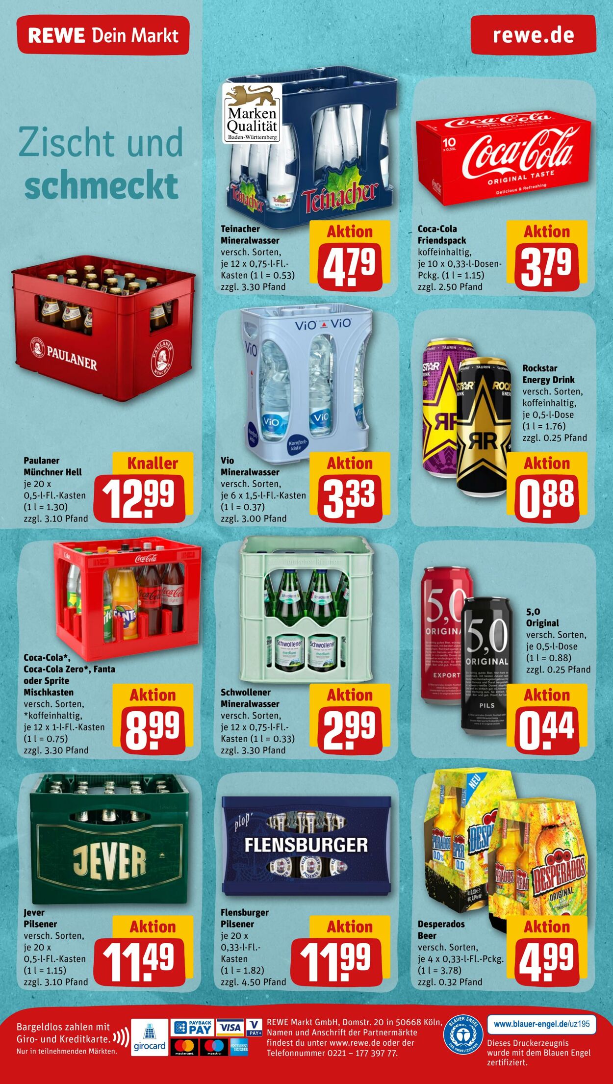 Prospekt Rewe 15.08.2022 - 20.08.2022