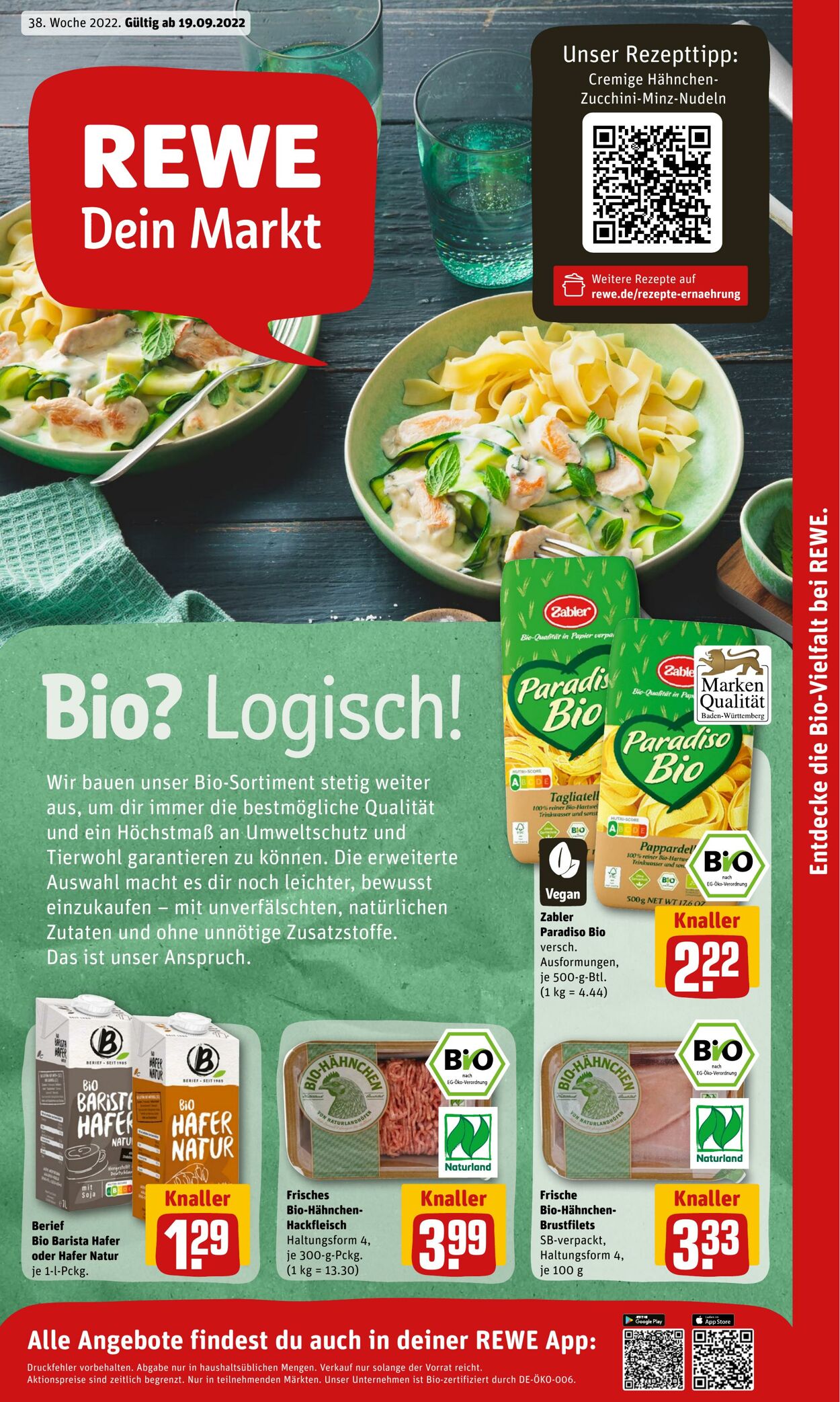 Prospekt Rewe 19.09.2022 - 24.09.2022